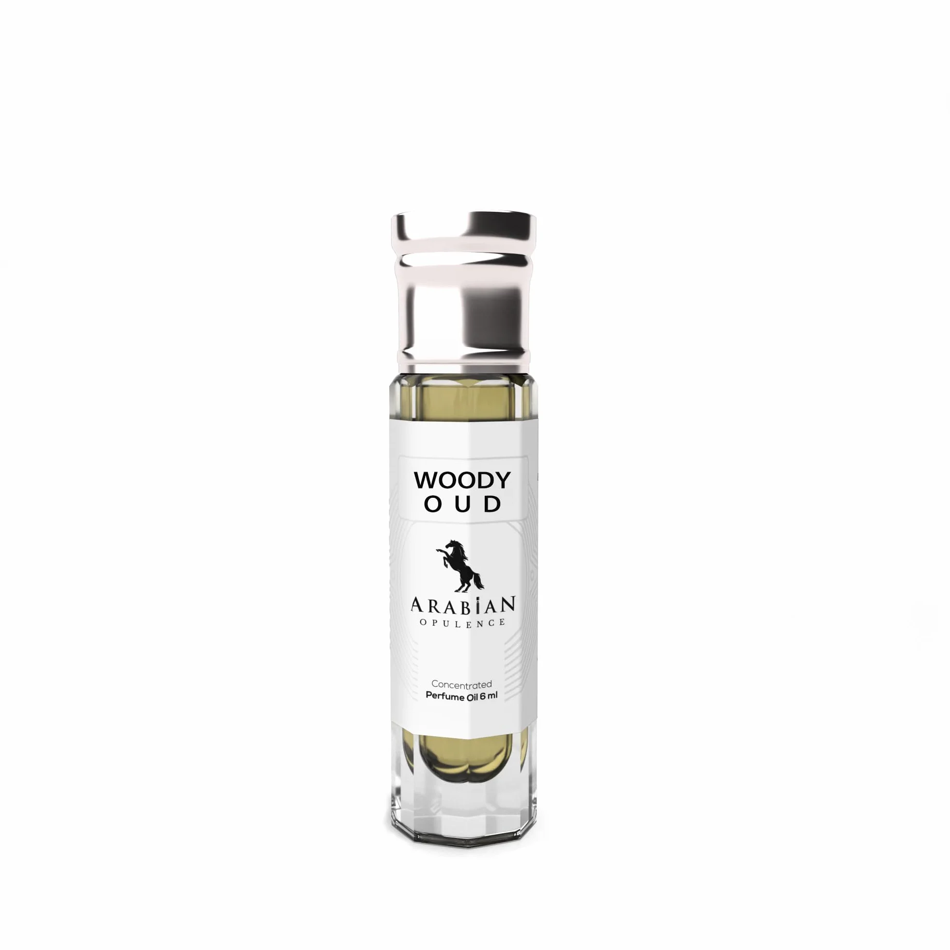 FR230 WOODY OUD olejek perfumowy dla mężczyzn. Butelka roll-on 6 ml, arabska obfitość. Drzewny/balsamiczny/oud/ciepły pikantny/aromatyczny