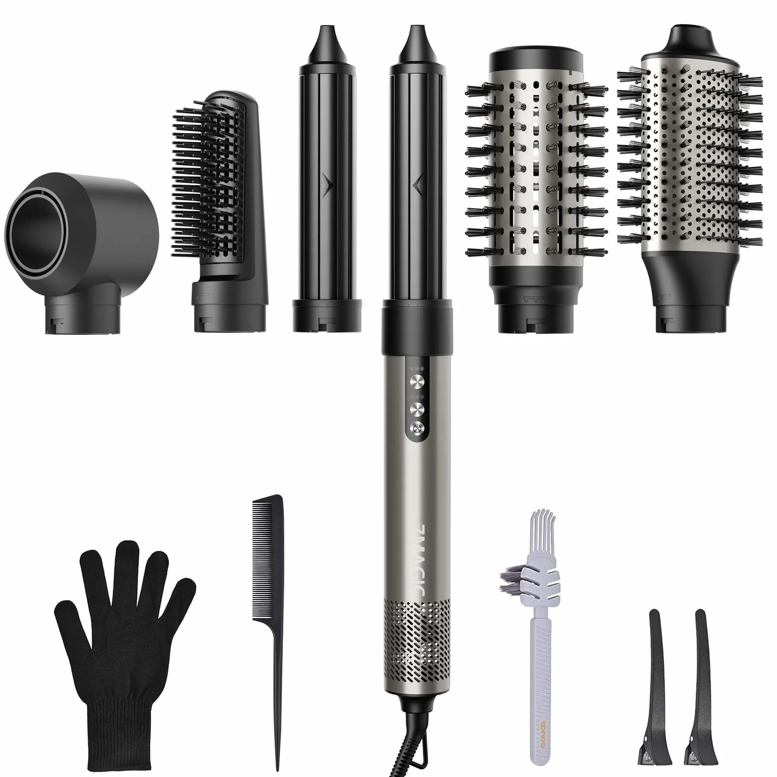 6 w 1 Airstyler, suszarka do włosów z jonami, wielofunkcyjny stylizator do włosów, 110000 obr/min, profesjonalna suszarka z gorącym powietrzem, automatyczna lokówka, prostownica, do stylizacji