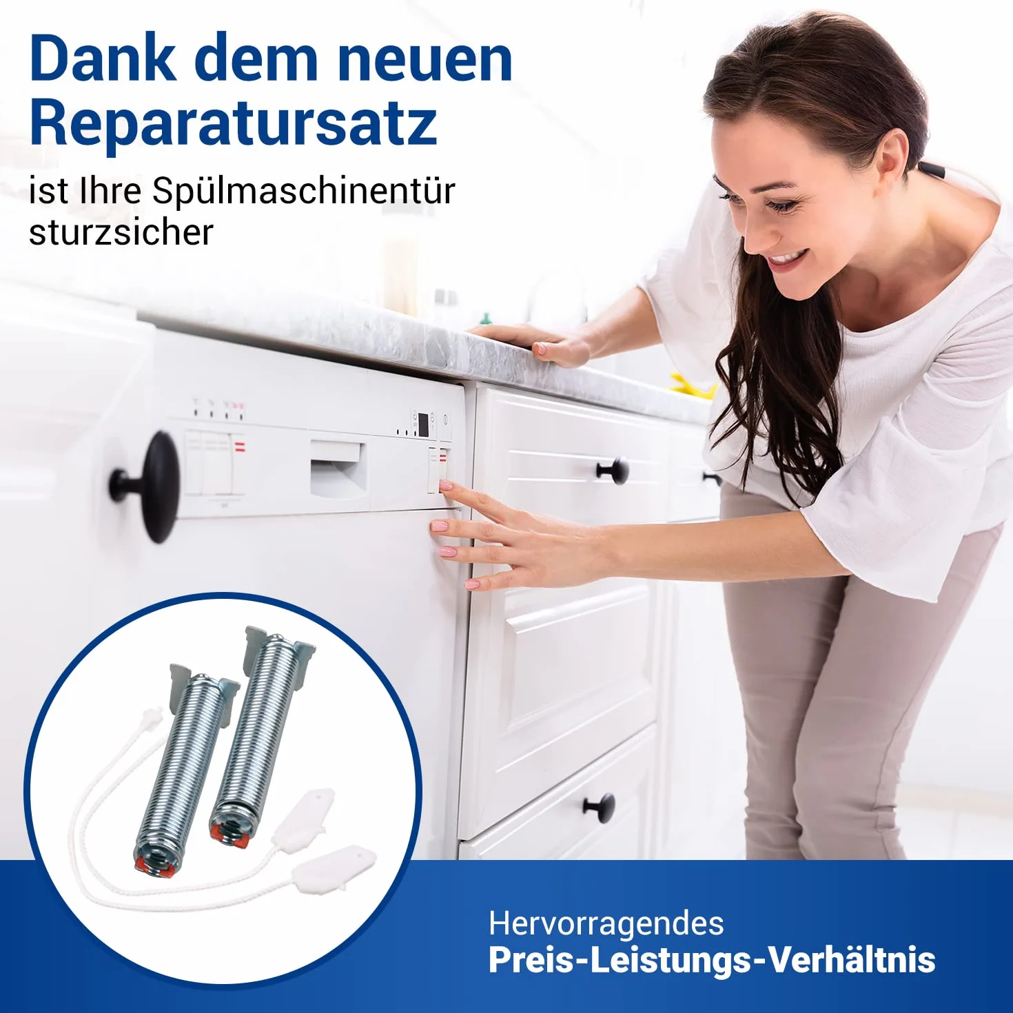 Zawias drzwiowy do zmywarki Bosch 00754866, sprężyna drzwiowa Siemens, linka Bosch Neff
