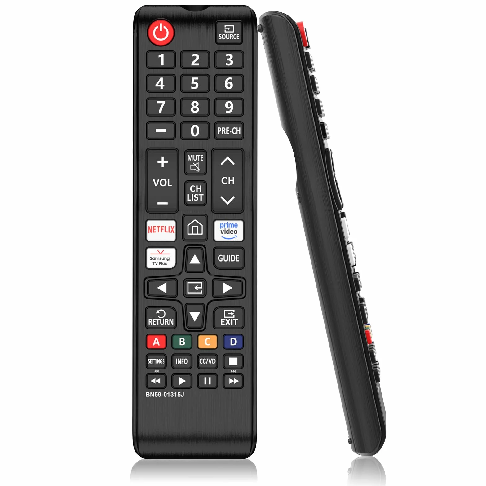 Pilot zdalnego sterowania BN59-01315B do Samsung Smart TV pasuje do wszystkich pilotów Samsung (czarny)