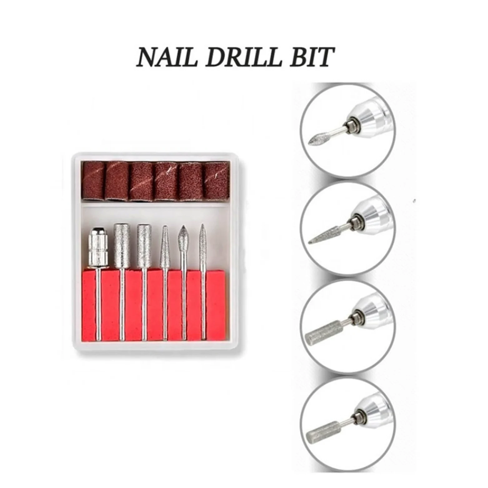 Obcinacz do paznokci, 35000 RPM Elektryczny pilnik do paznokci, Profesjonalny uchwyt Elektryczna wiertarka do paznokci Polska maszyna, Zestaw wierteł do paznokci Manicure(Pink)
