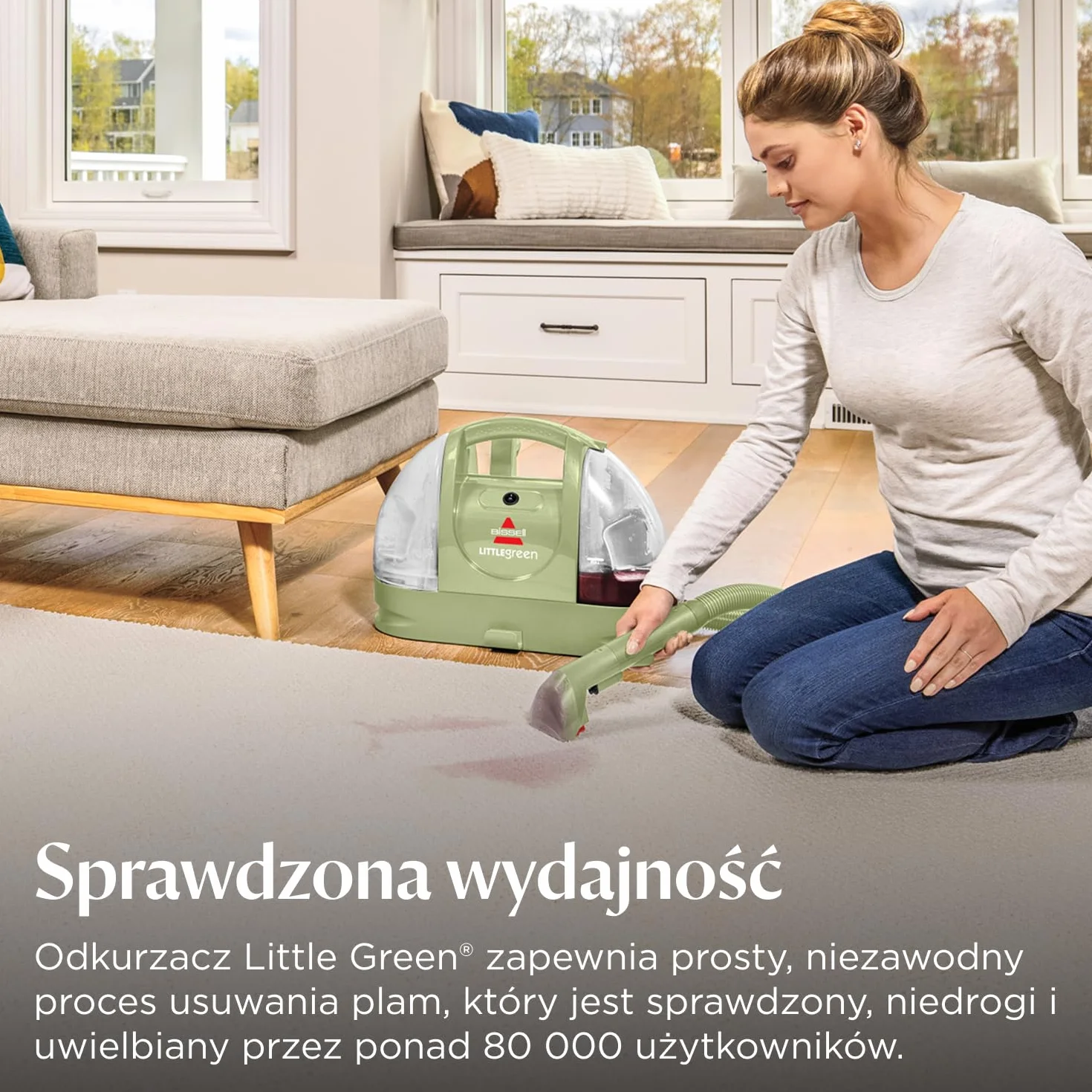BISSELL Little Green Odkurzacz Piorący 340W 4098N do Tapicerki Dywanów Samochodów