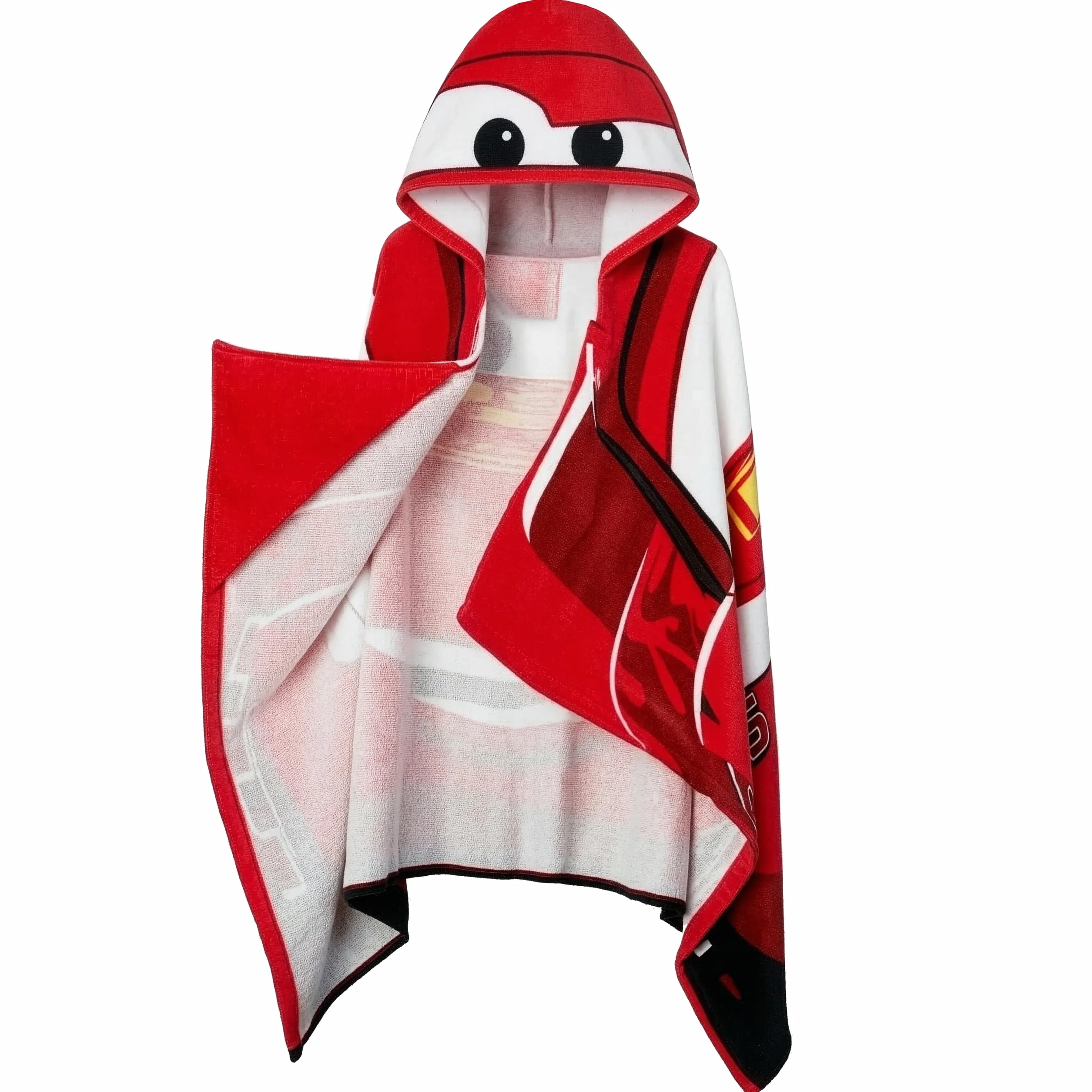 Disney Cars Ręcznik Plażowy, Ręcznik Kąpielowy Lightning McQueen Dla Dzieci, Ręczniks Z Kapturem Dla Dzieci, Czerwony One Size