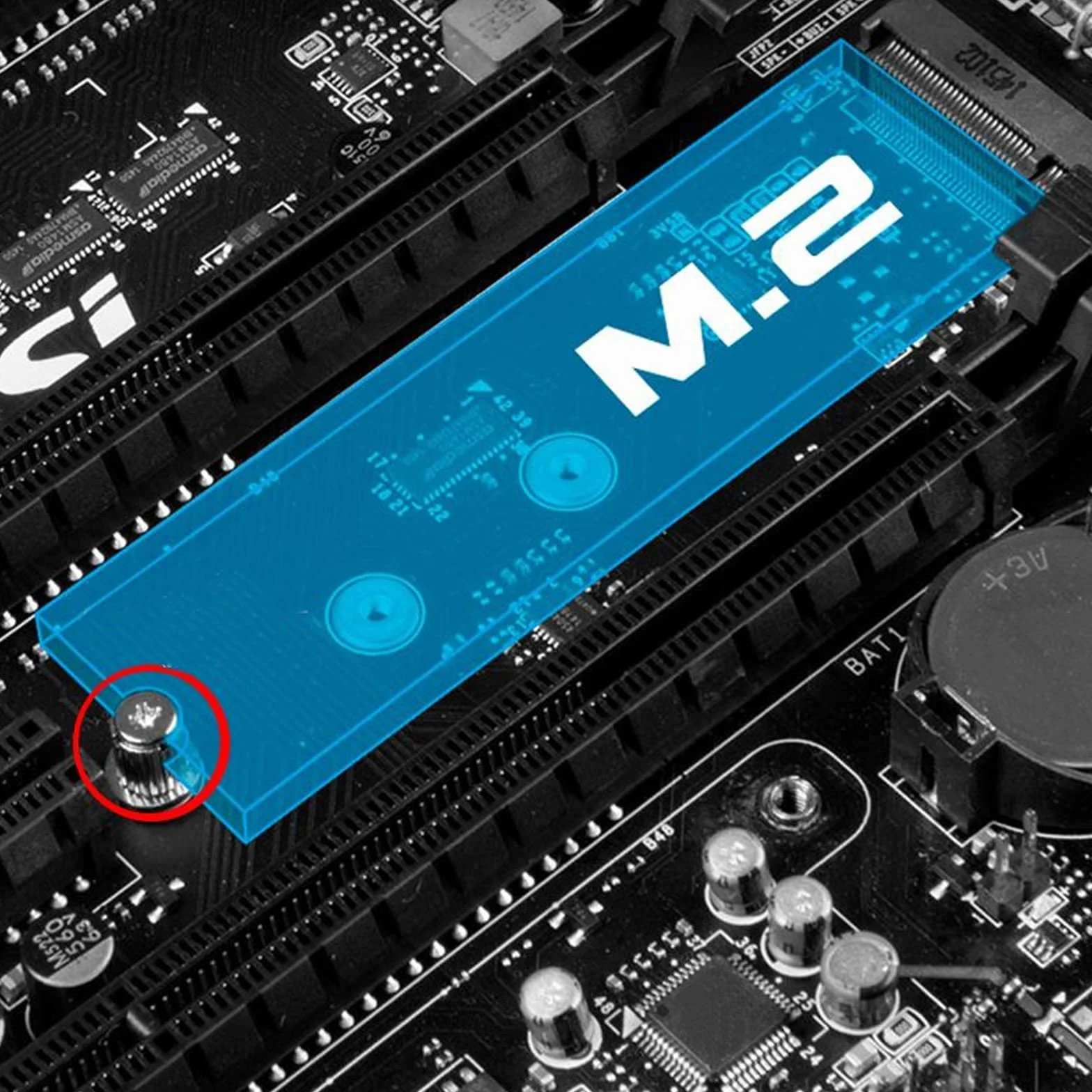 Zestaw montażowy śrub M.2 SSD NVMe do płyt głównych PC kompatybilny z płytami głównymi ASUS, ze śrubami i śrubokrętem, części komputerowe