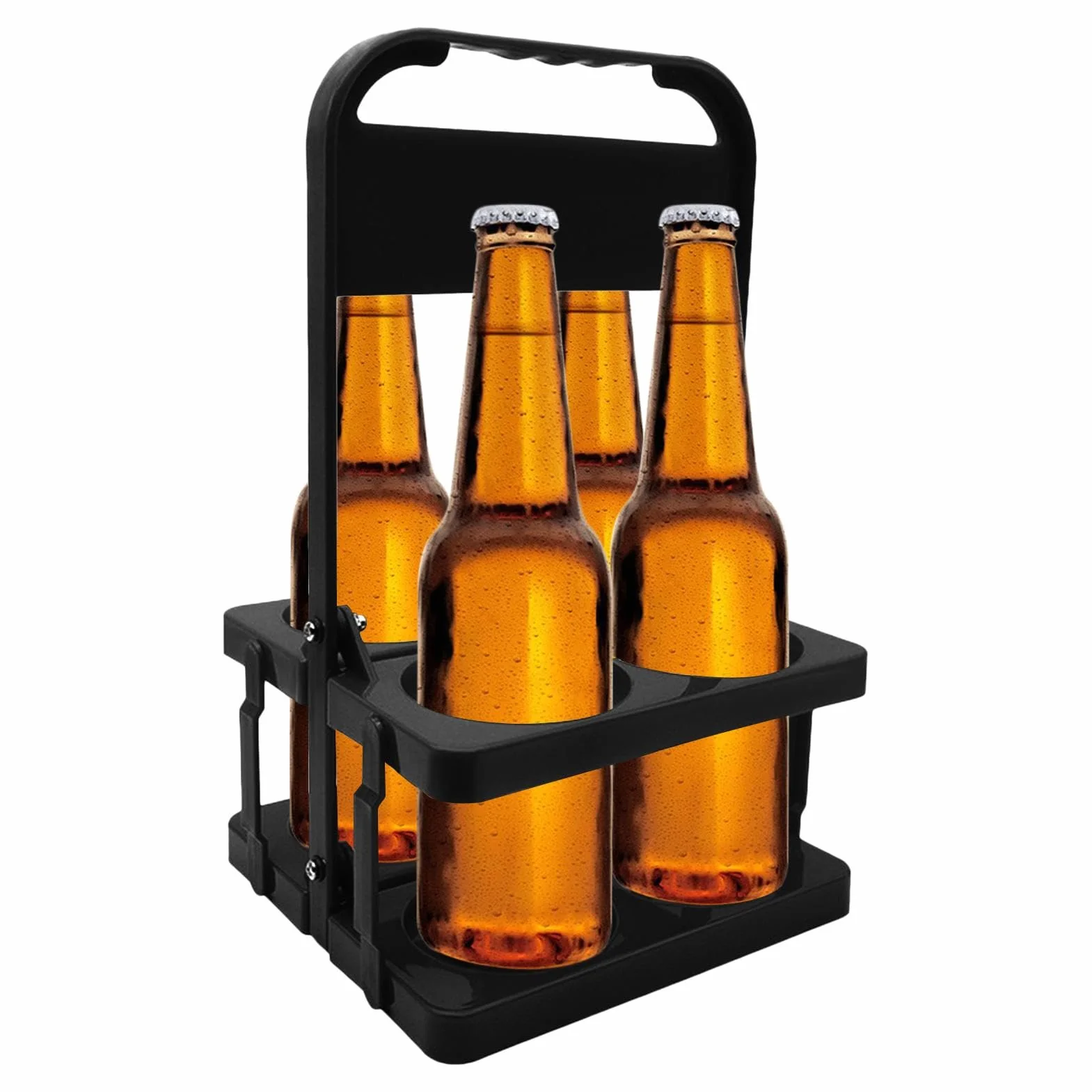 Foldable Wine Holder Rack Bottle Carrier 12.6x7.48x7.09 inches Beer Basket Cup for Gym Outdoor