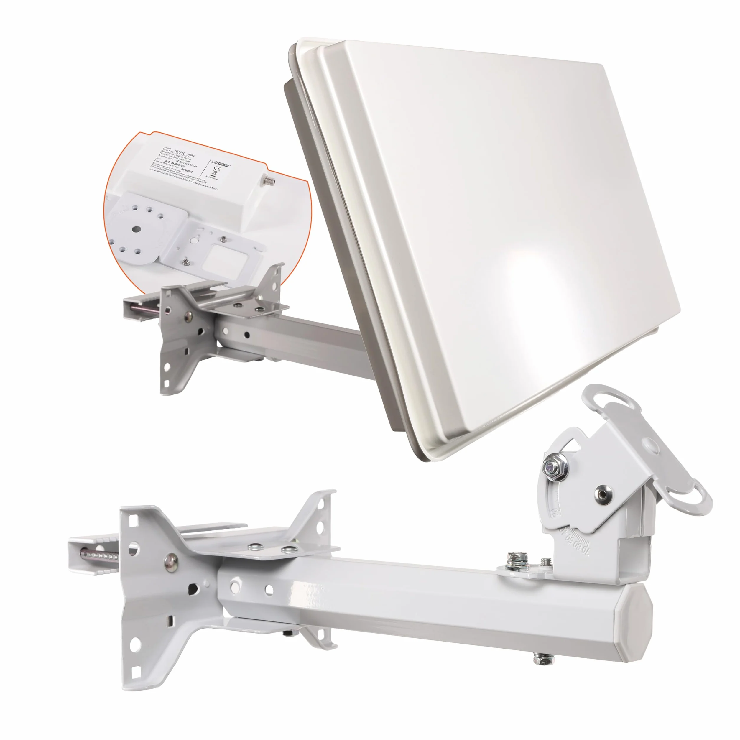 Selfsat 67413-GB Antena, Szary, 54,7 x 27,7 x 5,8 cm; 1,1 kg