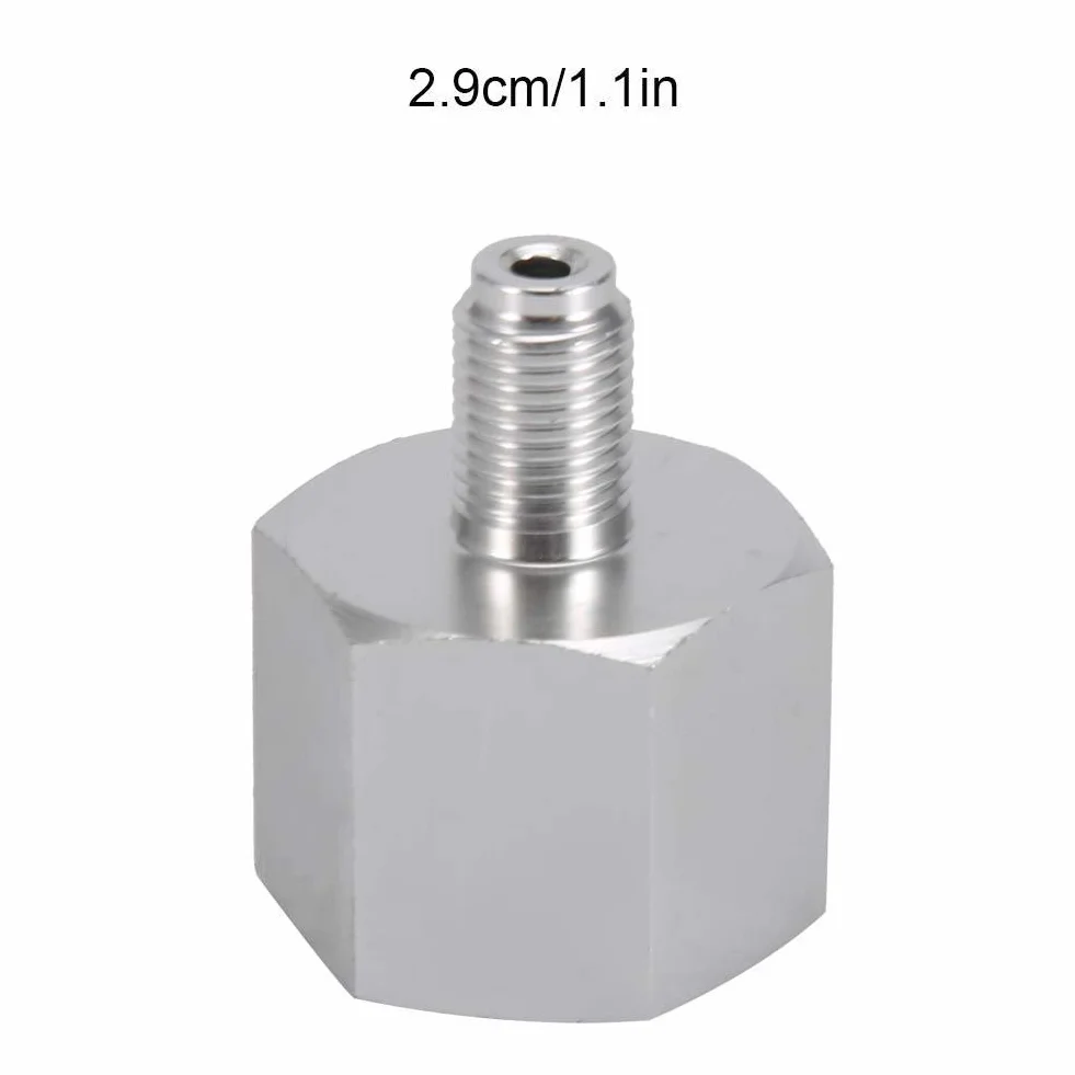 Adapter CO2 do, Mini Regulator ze stopu cynku Homebrew Beer Corny Keg 6acme-6g do 3/8-24unf, odpowiedni do systemów sodowych, wody gazowanej i akwariów
