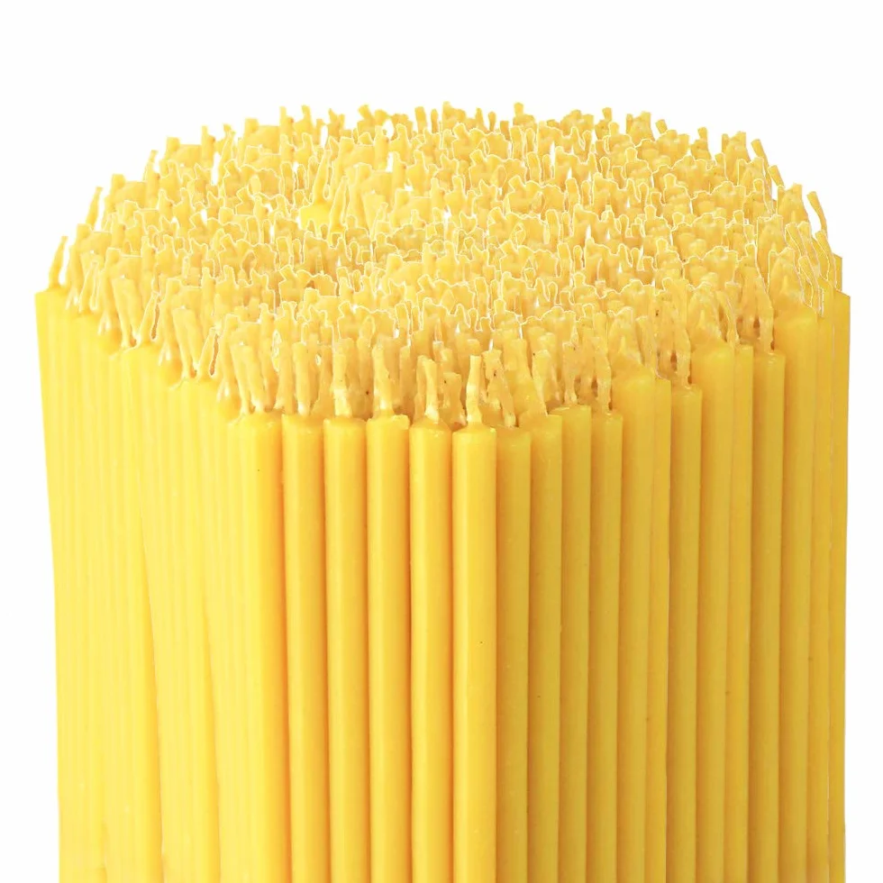 NKlaus - Świece ołtarzowe rytualne z woskiem nie kapie - długość 14 cm - 3890 g (ok. 1200 szt.) 36269