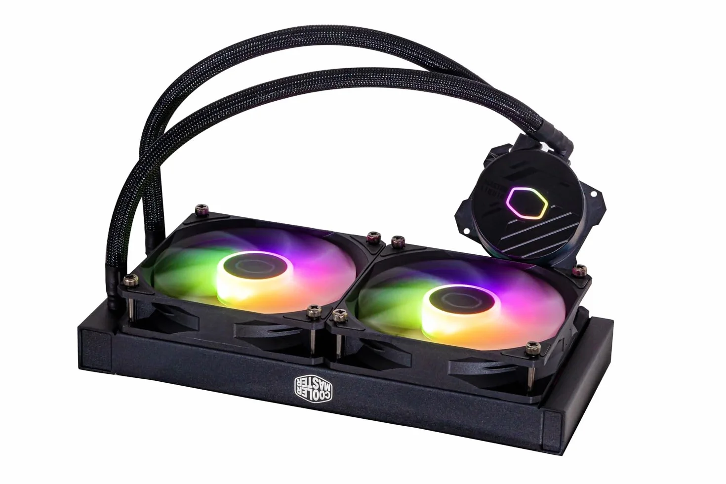 Cooler Master MasterLiquid 240L Core ARGB (2023) Wodoszczelna do procesorów - pompa dwukomorowa Gen S, chłodnica i wentylatory ARGB 120 mm, LGA 1700 & AM5 - czarna