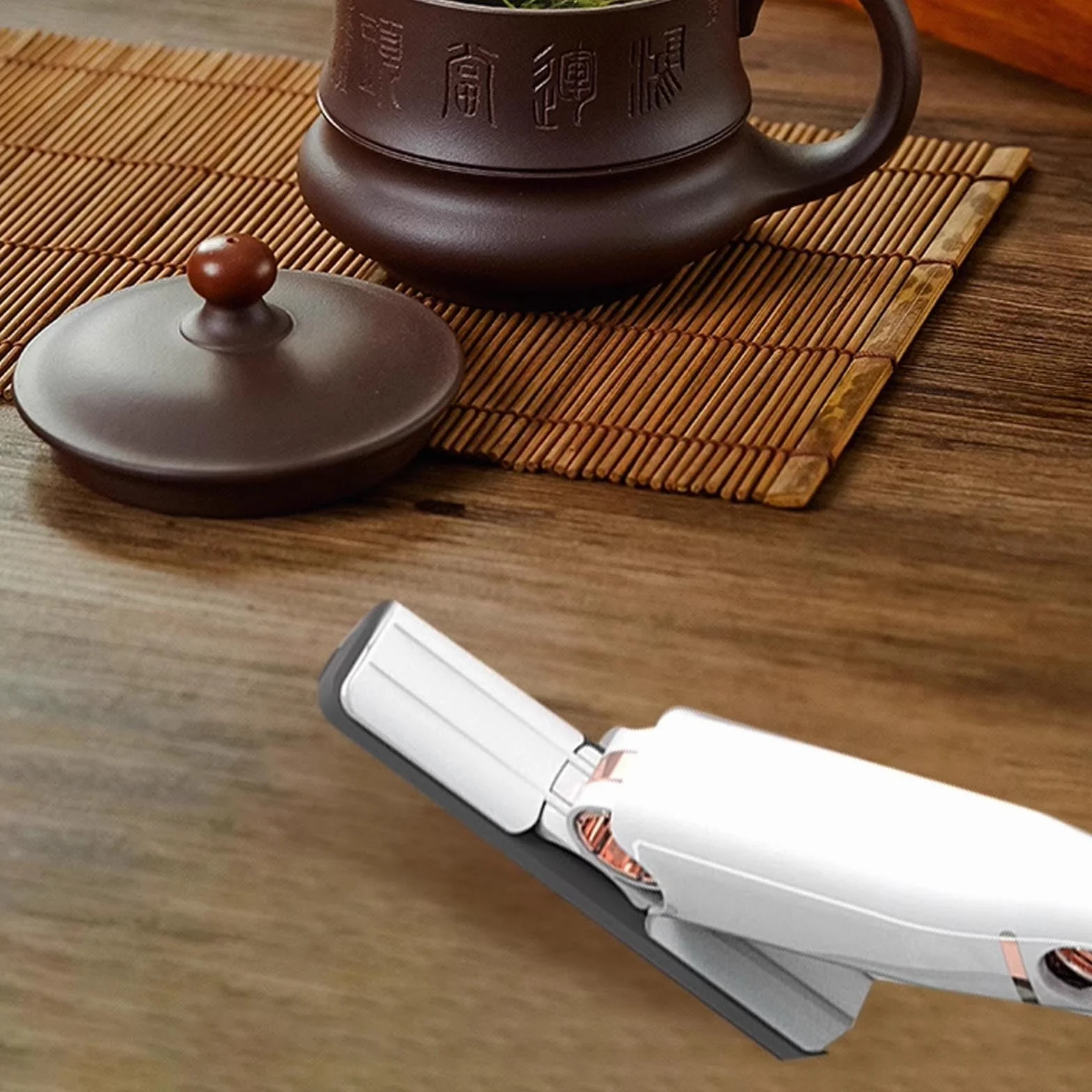 Mini Mop przenośny samogwintujący się gąbka do czyszczenia bez użycia rąk 3 gąbki bawełniane 1 uchwyt do ściskania