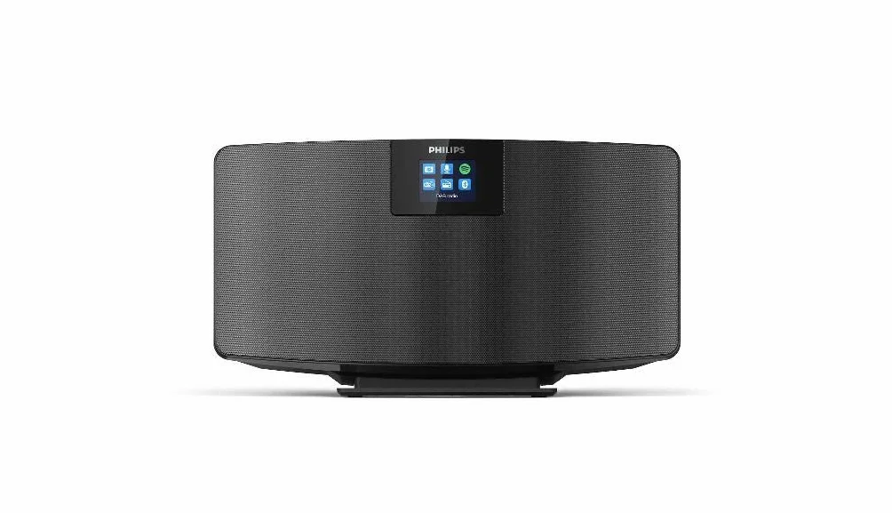Philips M2805/10 radio internetowe, radio DAB+ (WiFi, wielokrotne Bluetooth, Spotify Connect, funkcja alarmu, dźwięk stereo, wyświetlacz TFT, smukły design), czarne – model 2020/2021