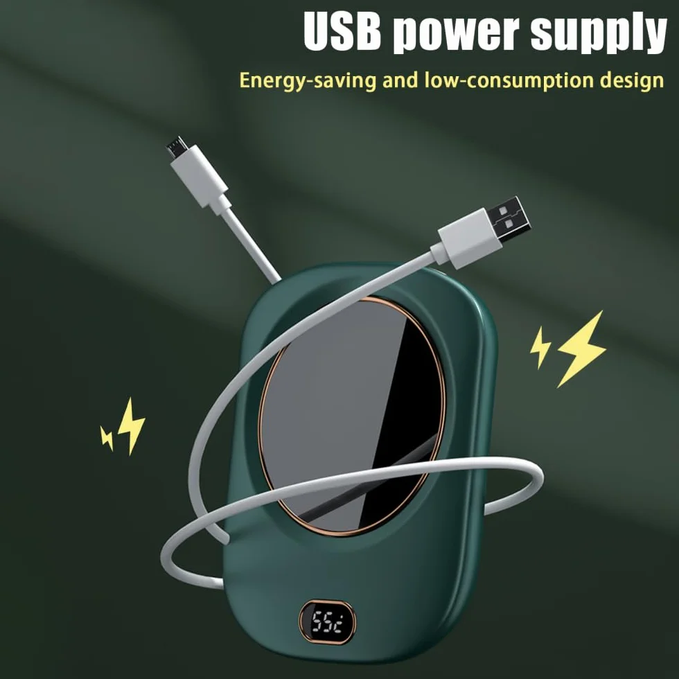 Podgrzewacz do kawy, Smart Cup Warmer 3 ustawienia temperatury Podgrzewana podstawka pod napoje USB z cyfrowym wyświetlaczem do podgrzewania kawy i herbaty napojów mlecznych