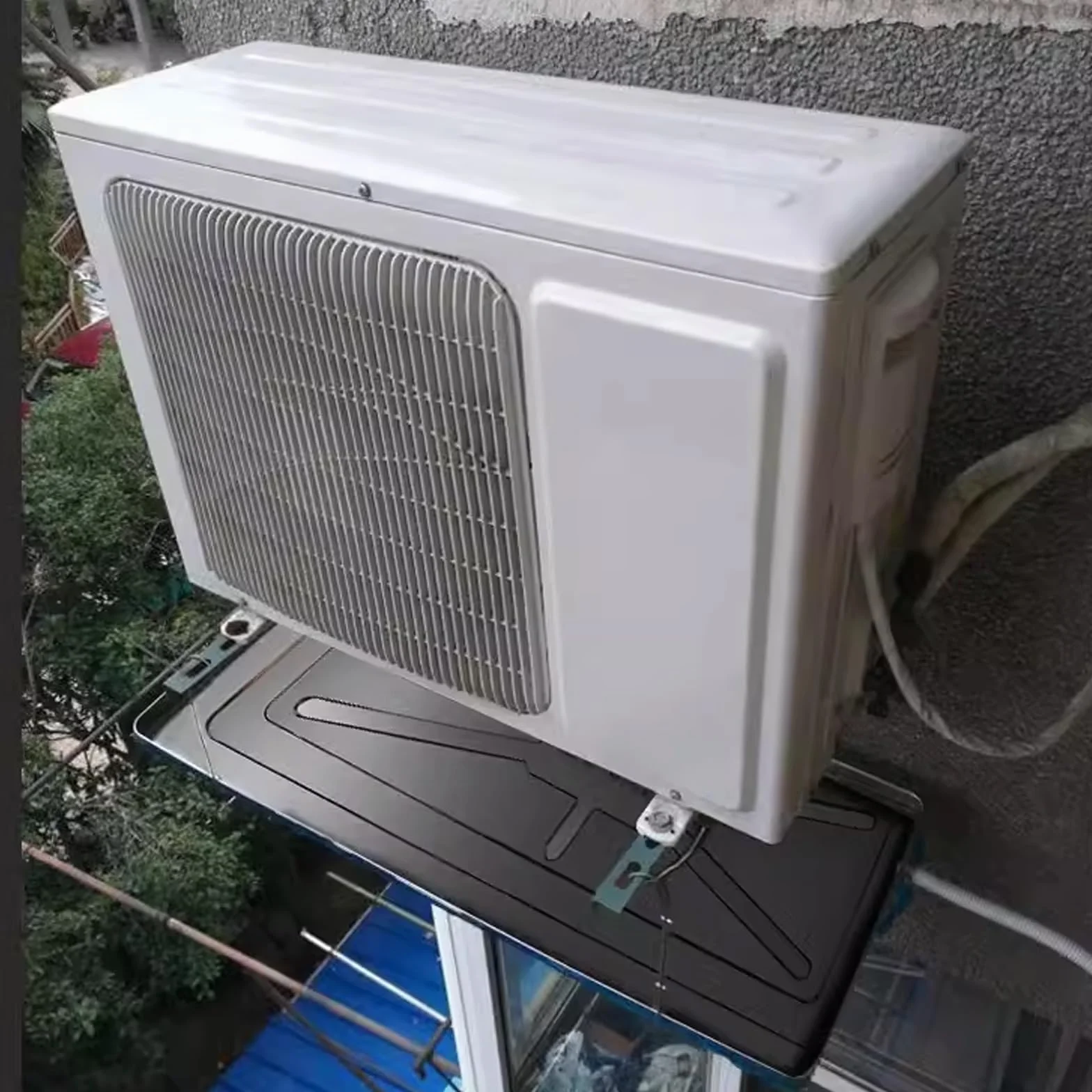 Taca Ociekowa Klimatyzatora ze Stali Nierdzewnej, Zestaw Odpływowy Kondensatu z Rurkami Spustowymi