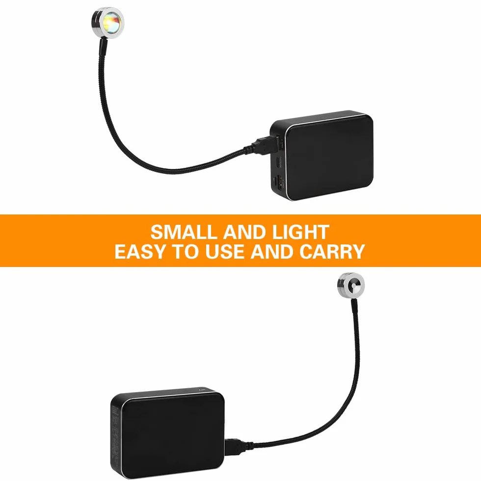 OSDUE Lampa o zachodzie słońca,tęczowy projektor, USB lampa nocna na podłogę z romantyczną atmosferą do fotografii, baru, sklepu, na ślub, urodziny i imprezę