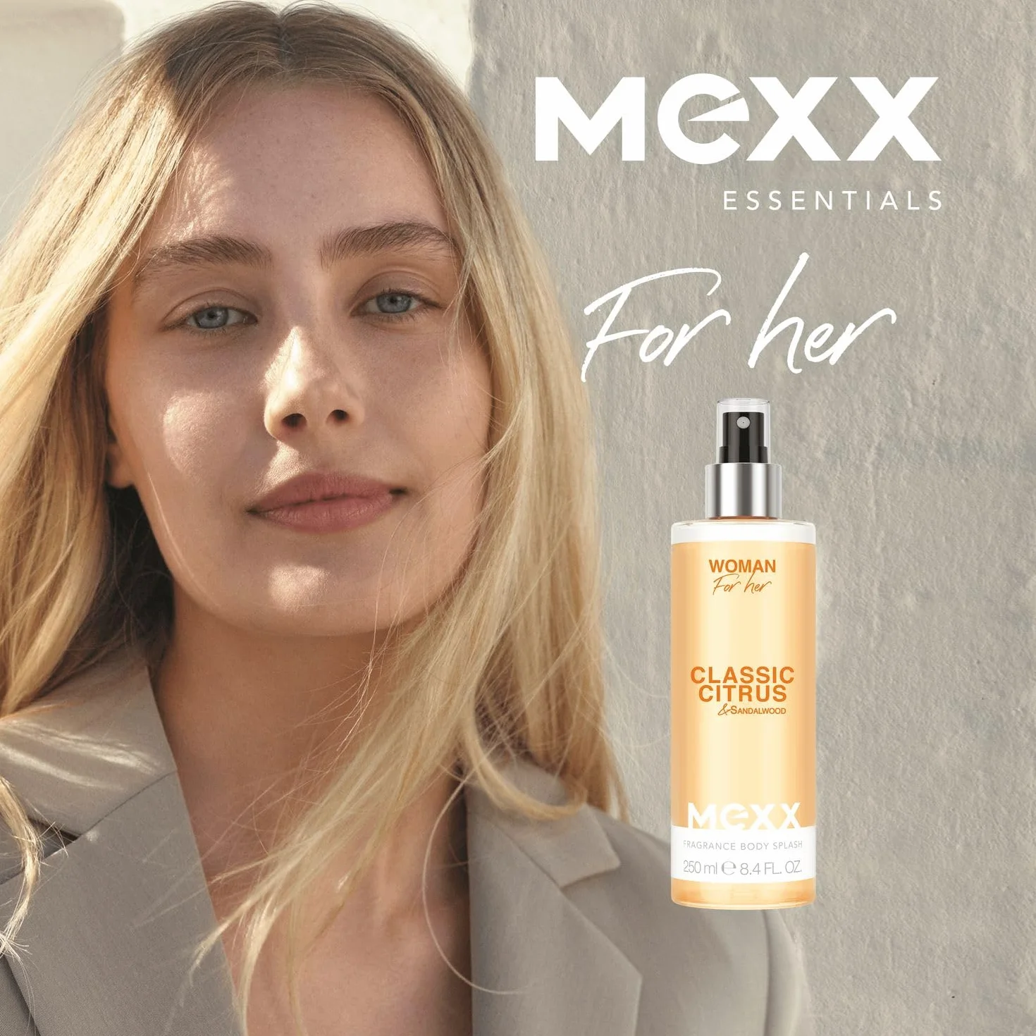 Mexx Woman Mgiełka do Ciała o Kwiatowo-Owocowym Zapachu, z Nutami Bergamotki i Jaśminu, 250 ml
