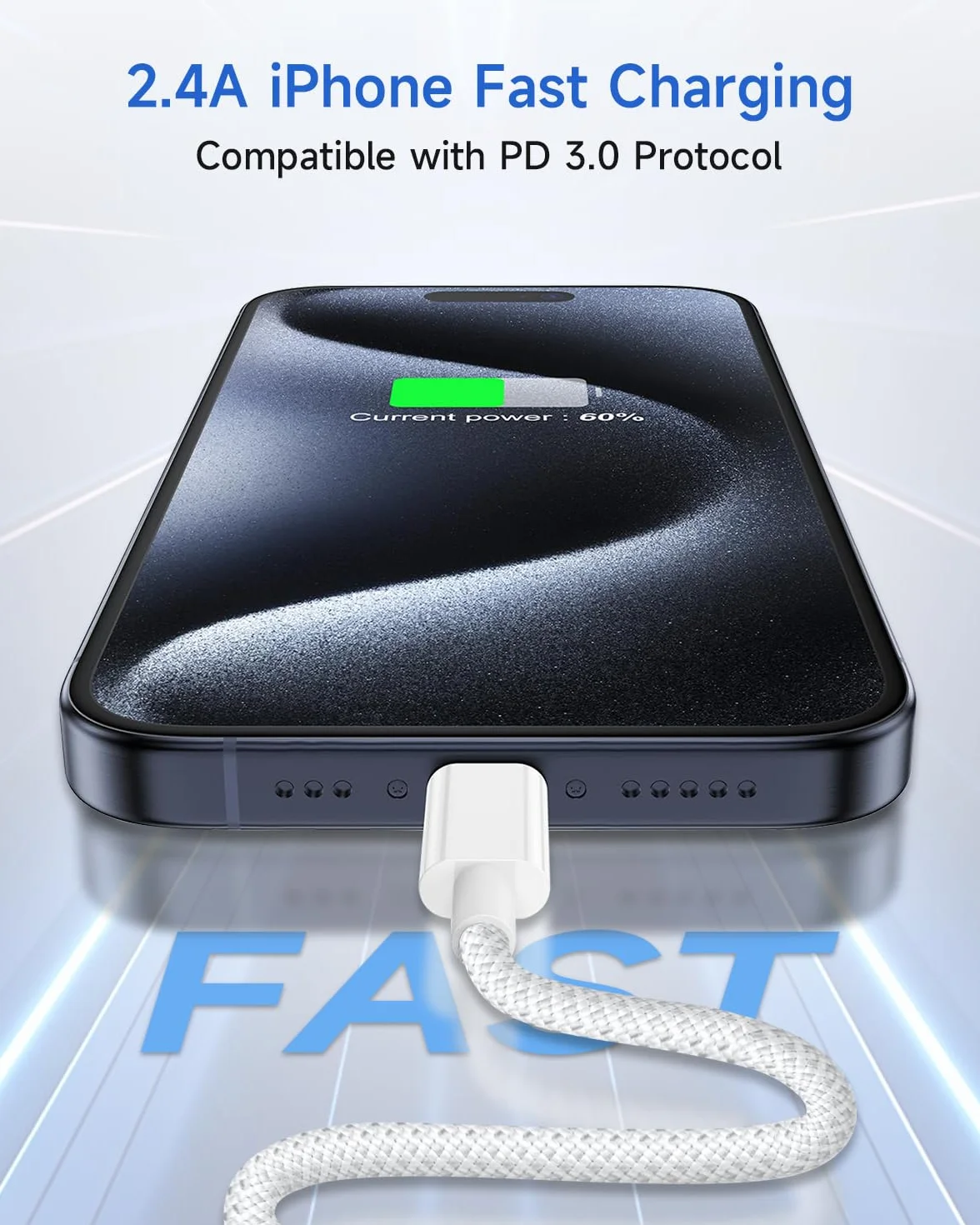 USB C do Lightning Cable 1M 2Pack, [Apple MFi Certified] Kabel Szybkiego Ładowania iPhone USB C do iPhone, Przewód Ładujący do Apple iPhone 14 13 12 11 Pro Max Plus X XR XS 8 SE, iPad