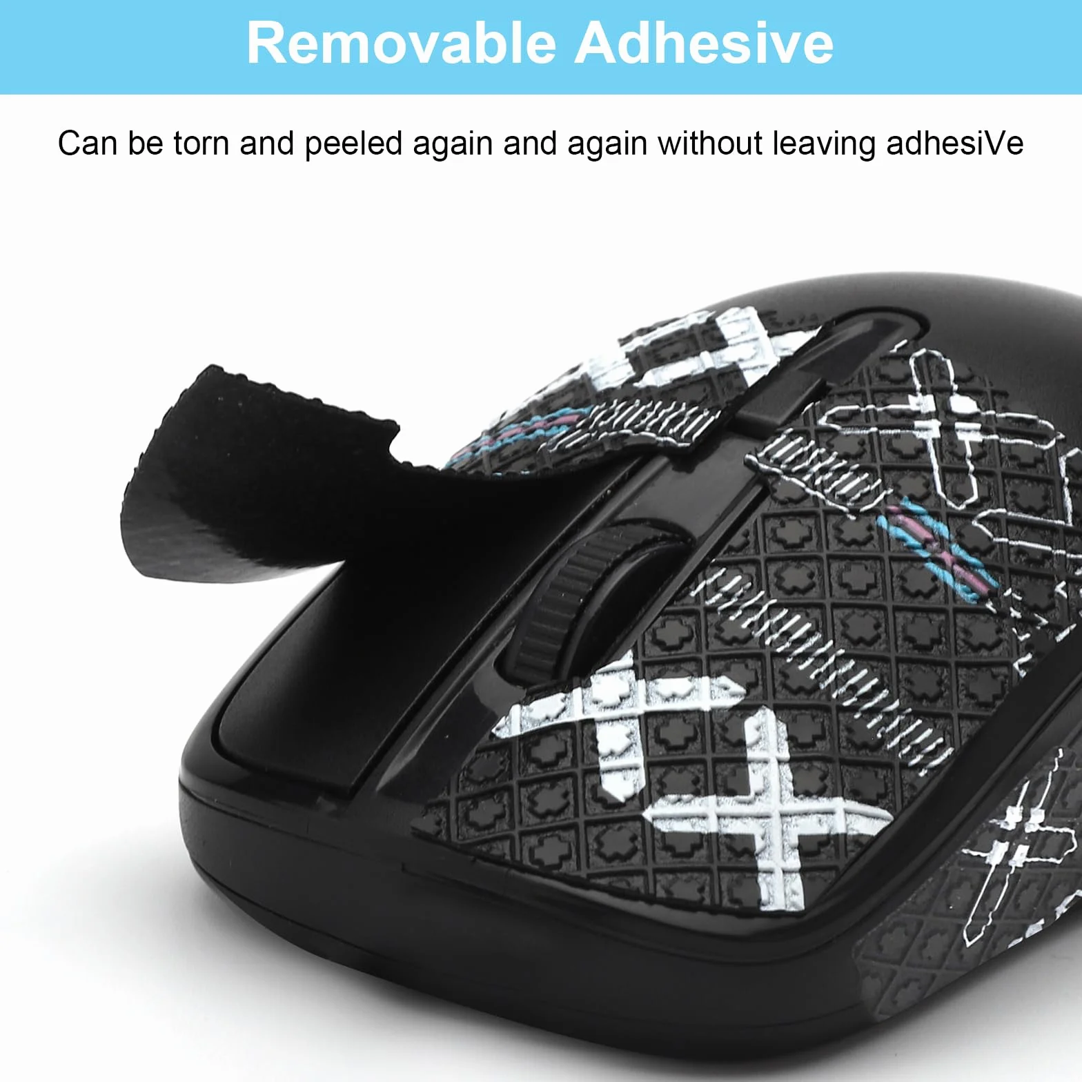 Mouse Grip Tape, akcesoria do myszy dla graczy, taśma pochłaniająca pot, bardzo antypoślizgowa, ultra cienka, samoprzylepna i nie pozostawia śladów, zestaw taśm do Logitech G PRO X Superlight