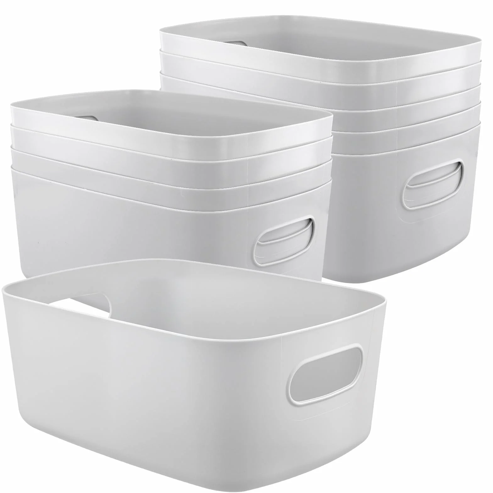 Plastikowe kosze do przechowywania 24,5 x 18 x 10 cm 10 sztuk organizer