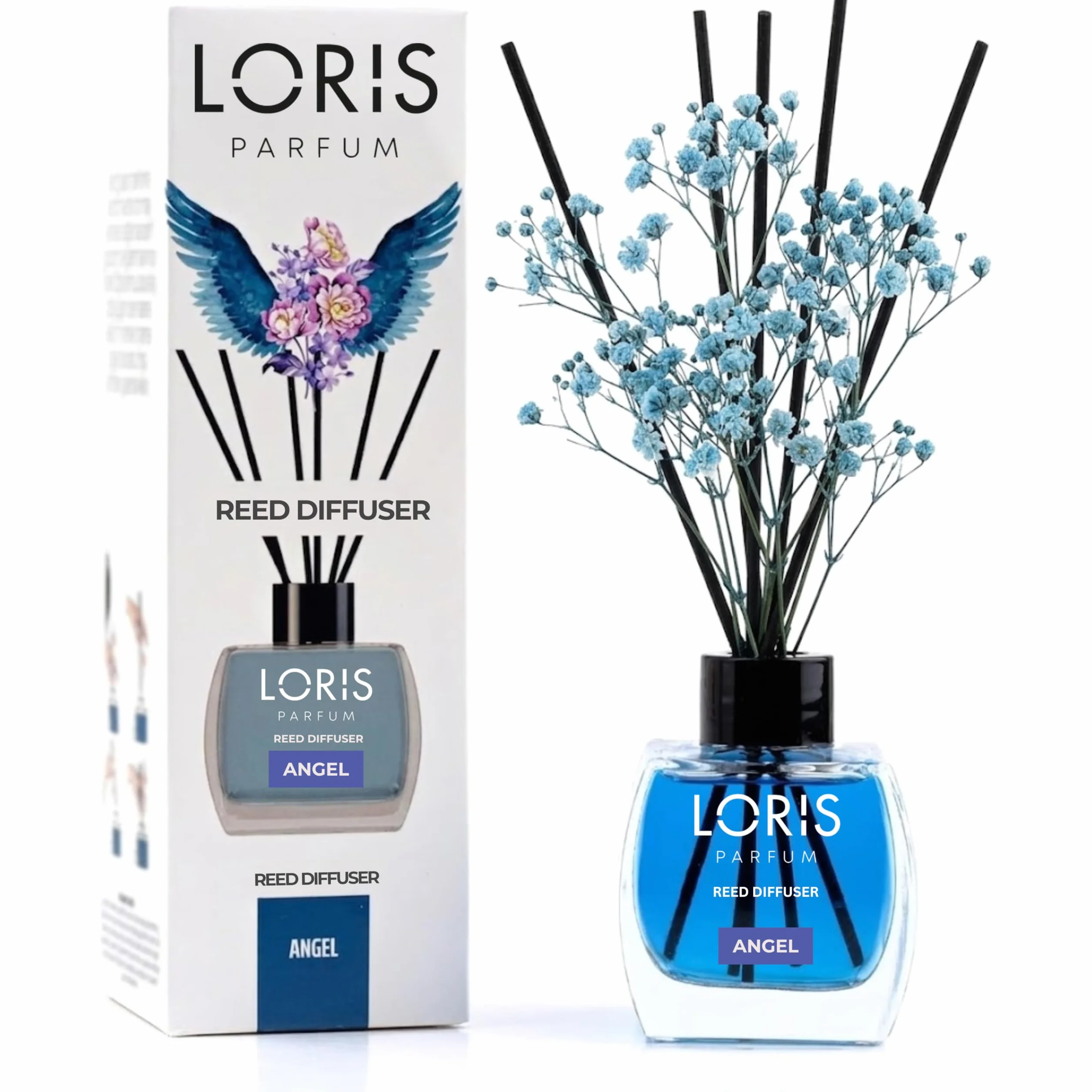 Loris Anioł Dyfuzor Zapachowy 120 ml z Patyczkami Bambusowymi