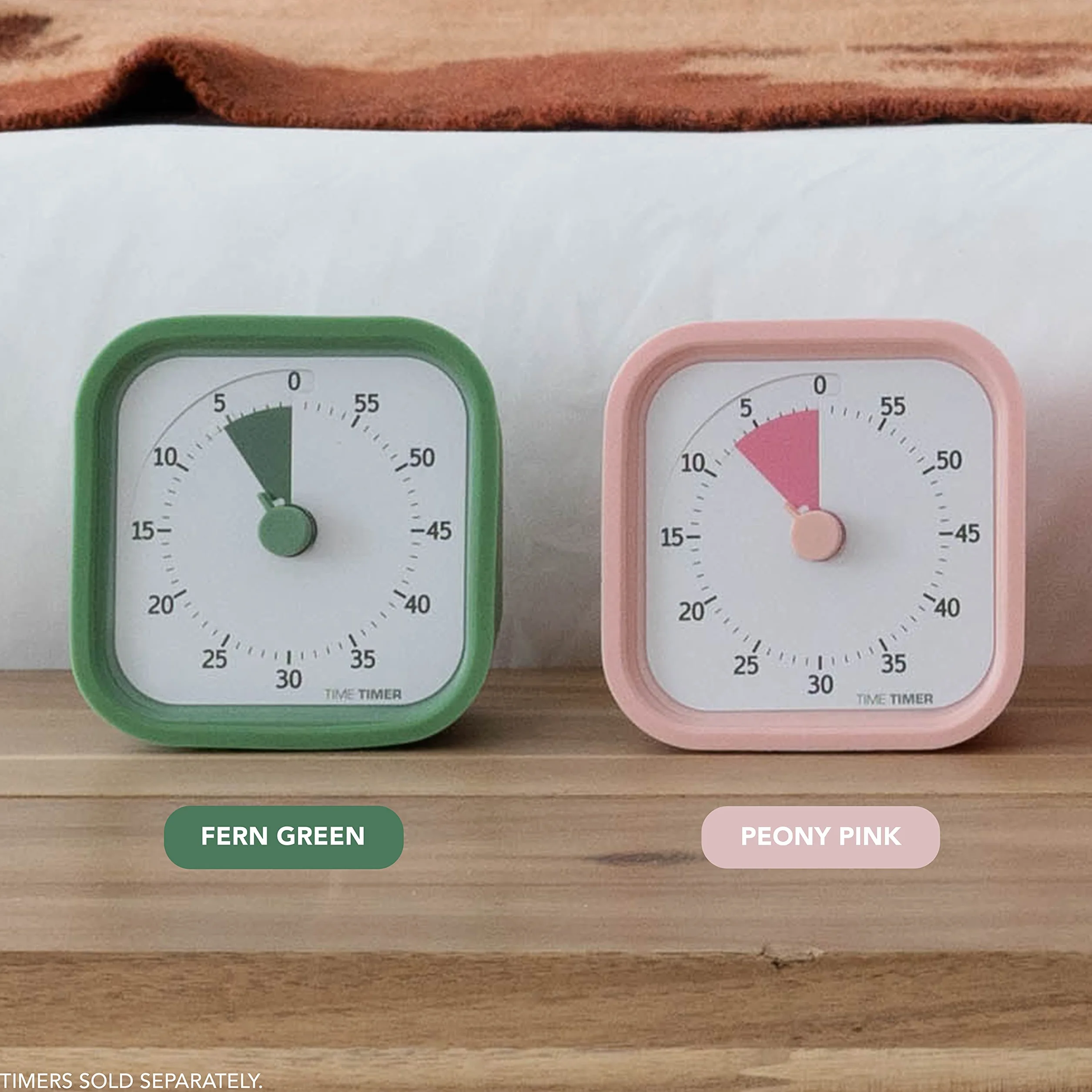 Obudowa do TIME TIMER MOD Home – 60 minut wizualny timer Home Edition dla dzieci – nauka domowa, timer do szkoły, stołu biurowego i spotkań z cichą pracą, 2 sztuki w opakowaniu (różowy i zielony)