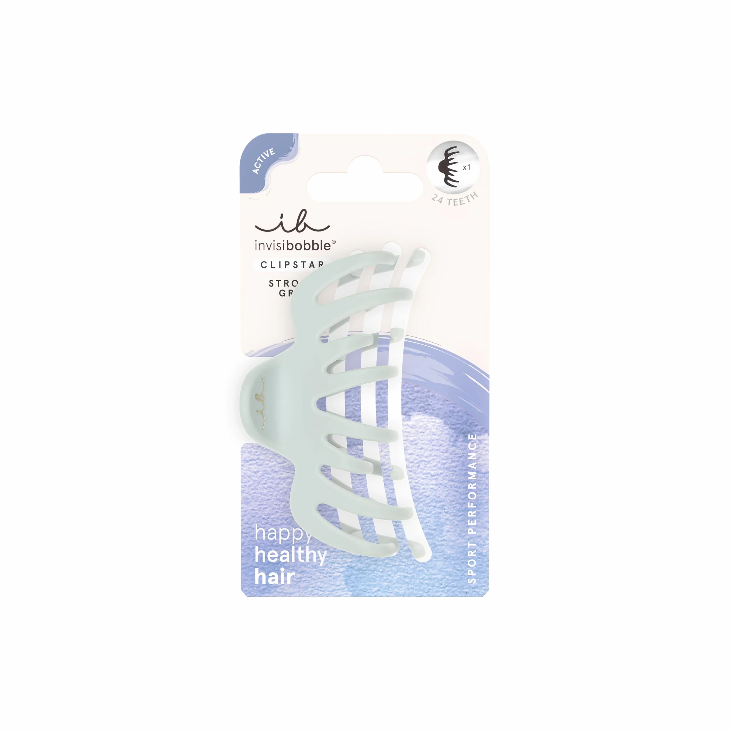 Invisibobble CLIPSTAR Marathon Runner - Średni antypoślizgowy klips z podwójnym uszczelnieniem, idealny do uprawiania sportu i codziennych czynności - Bezpieczne trzymanie, zdrowe włosy, nowoczesny
