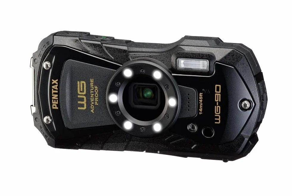 PENTAX WG-90 czarny - kompaktowy aparat cyfrowy, zaprojektowany do podwodnego zdjęcia codziennego życia do 14 metrów głębokości