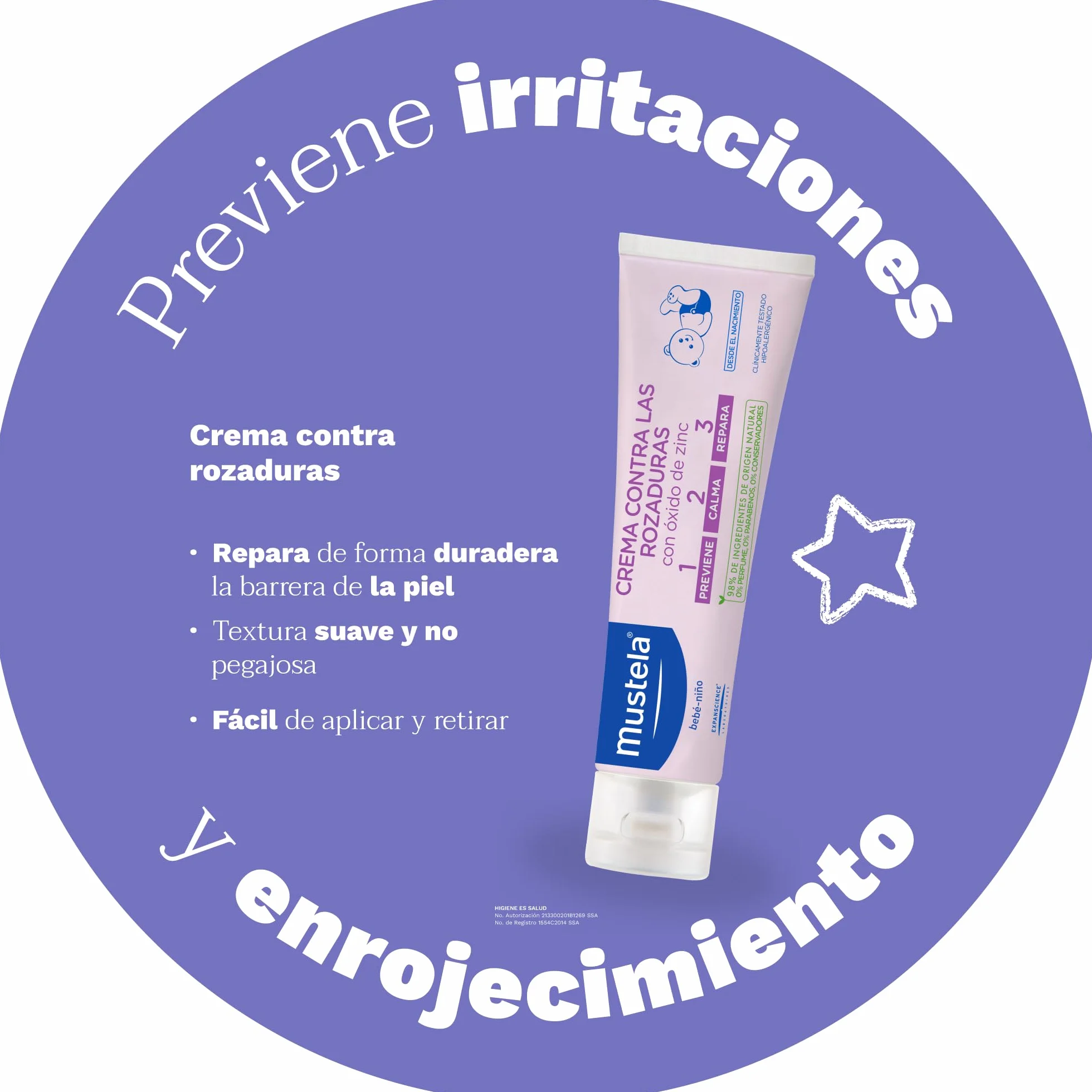 Mustela Bebe 1-2-3 Krem Przeciw Odparzeniom, 150 ml
