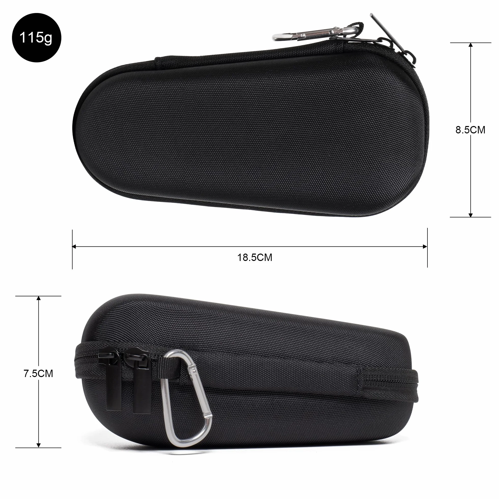 Etui podróżne na golarki elektryczne Braun Series 3-9, czarny, Kompaktowy