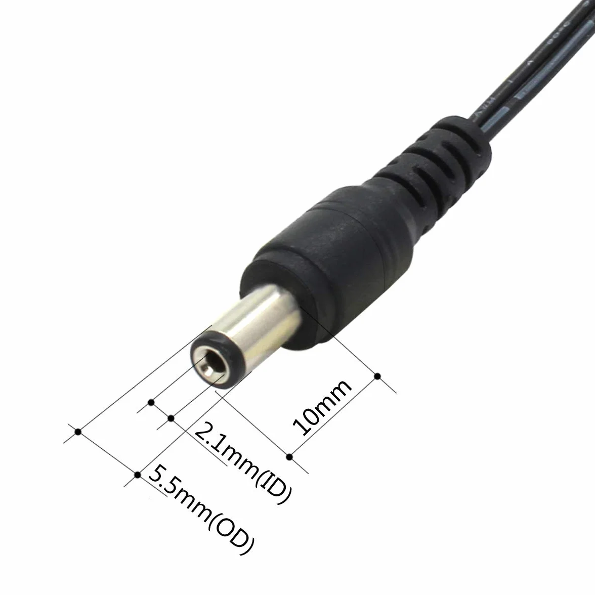 Zasilacz AC na DC 12 V, 0,5 A, złącze 5,5 mm x 2,1 mm do kamery CCTV DVR taśmy LED