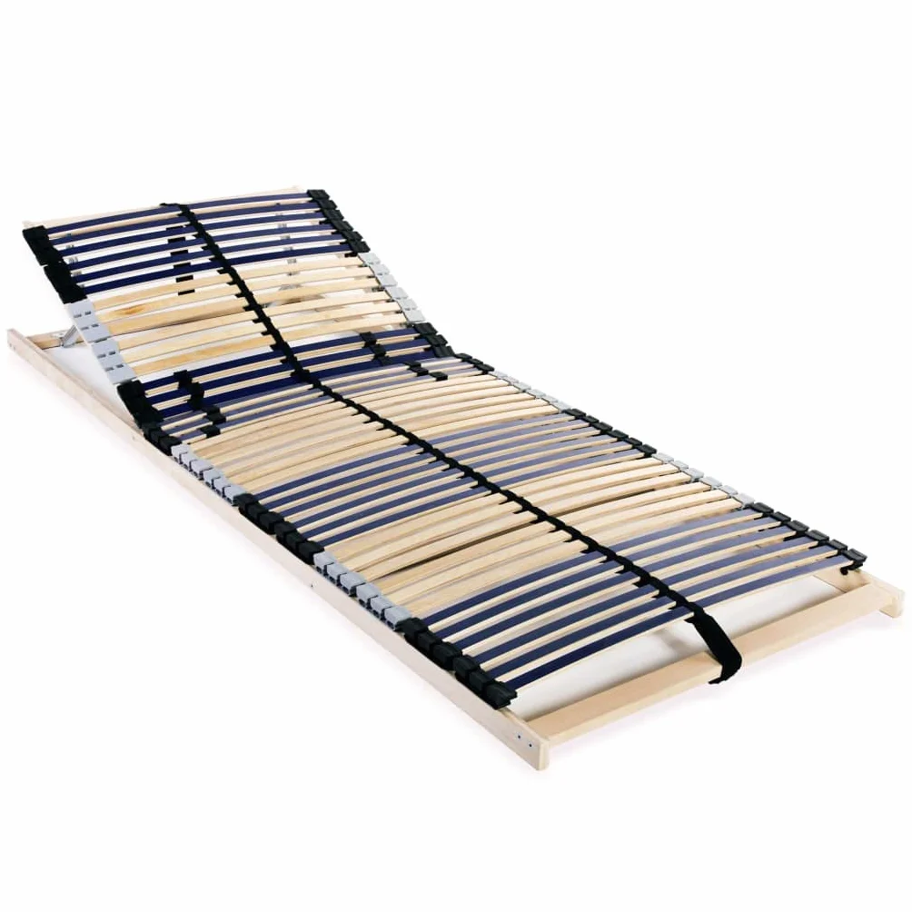 vidaXL Stelaż do łóżka z 42 listwami 7 stref 90 x 200 cm