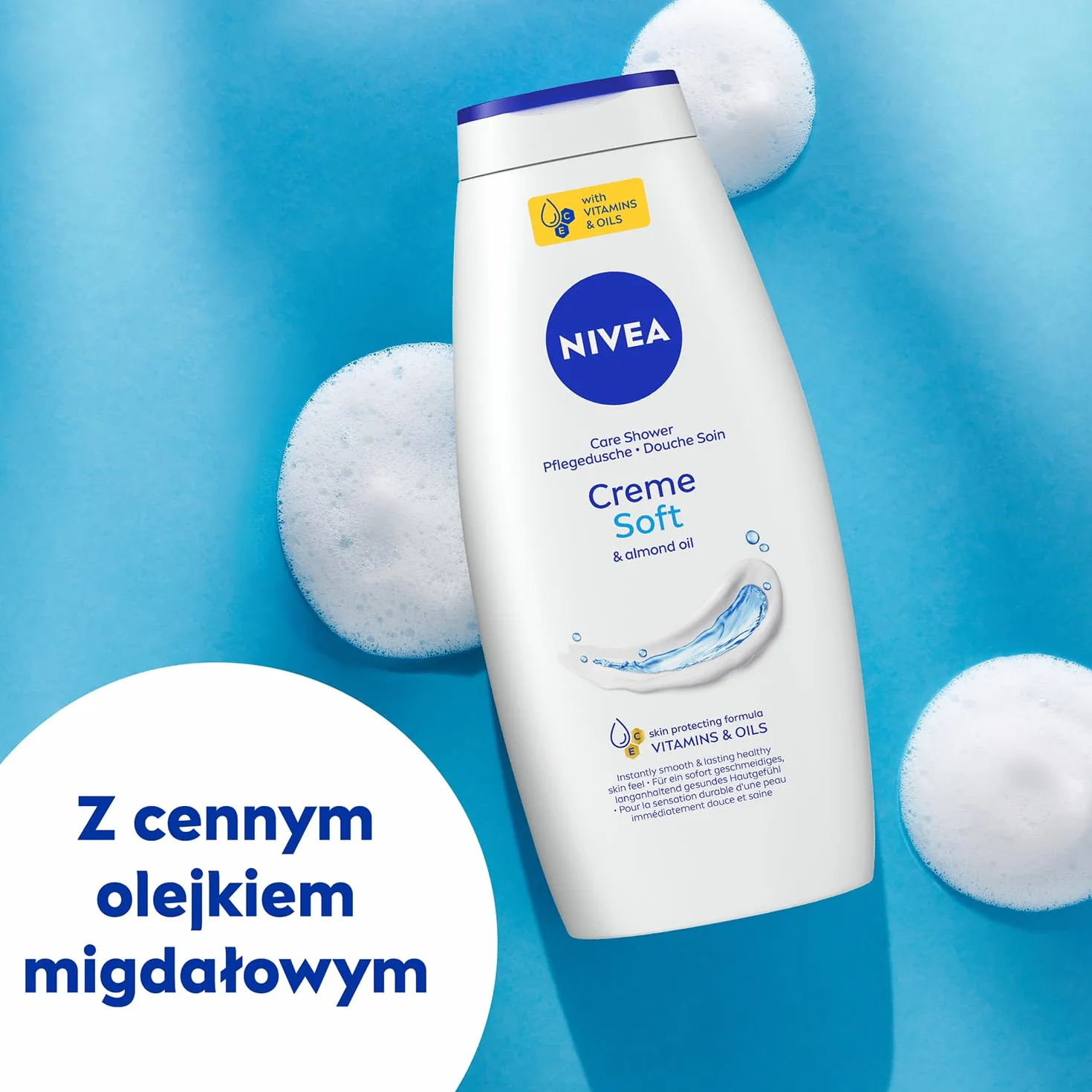 NIVEA Creme Soft Kremowy pielęgnujący żel pod prysznic do ciała 750 ml