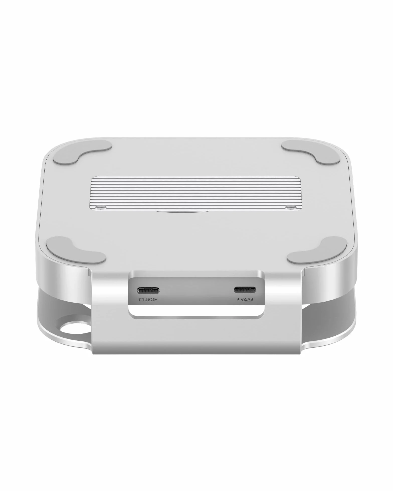 Mac mini M4 Dock, aluminiowy stojak i hub Mac mini do Mac mini M4 i M4 Pro 2024 z obudową M.2 NVMe SSD, 2 x USB-A 10 Gb/s, czytniki kart SD/TF, dane USB 2.0 (srebrny)│Akcesoria