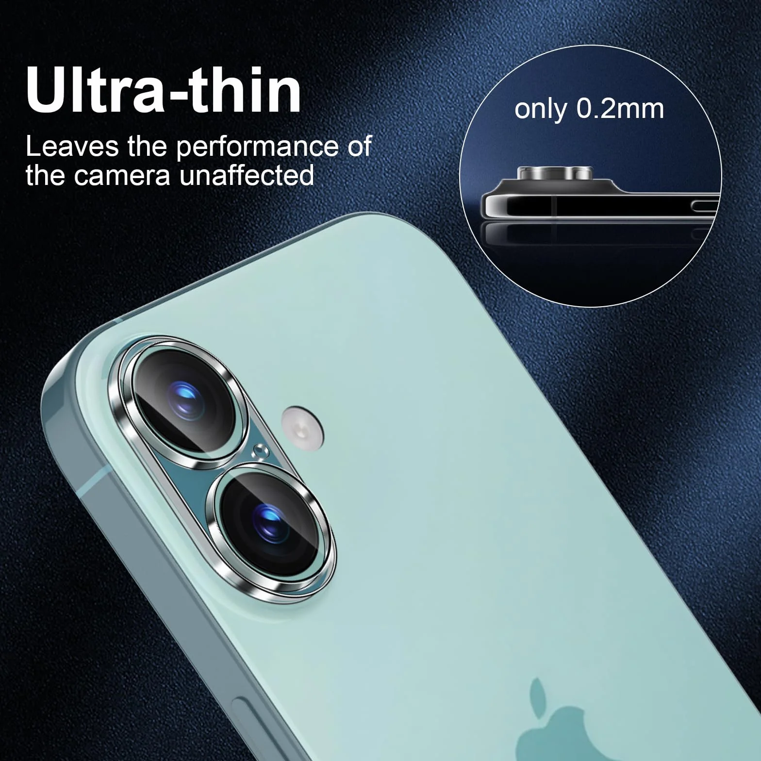 QULLOO Ochrona aparatu do iPhone 17 ze szkła hartowanego, 3 sztuki folii ochronnej na aparat twardość 9H szkło ochronne HD przezroczysta folia na obiektyw chroniąca przed zarysowaniami ochrona aparatu