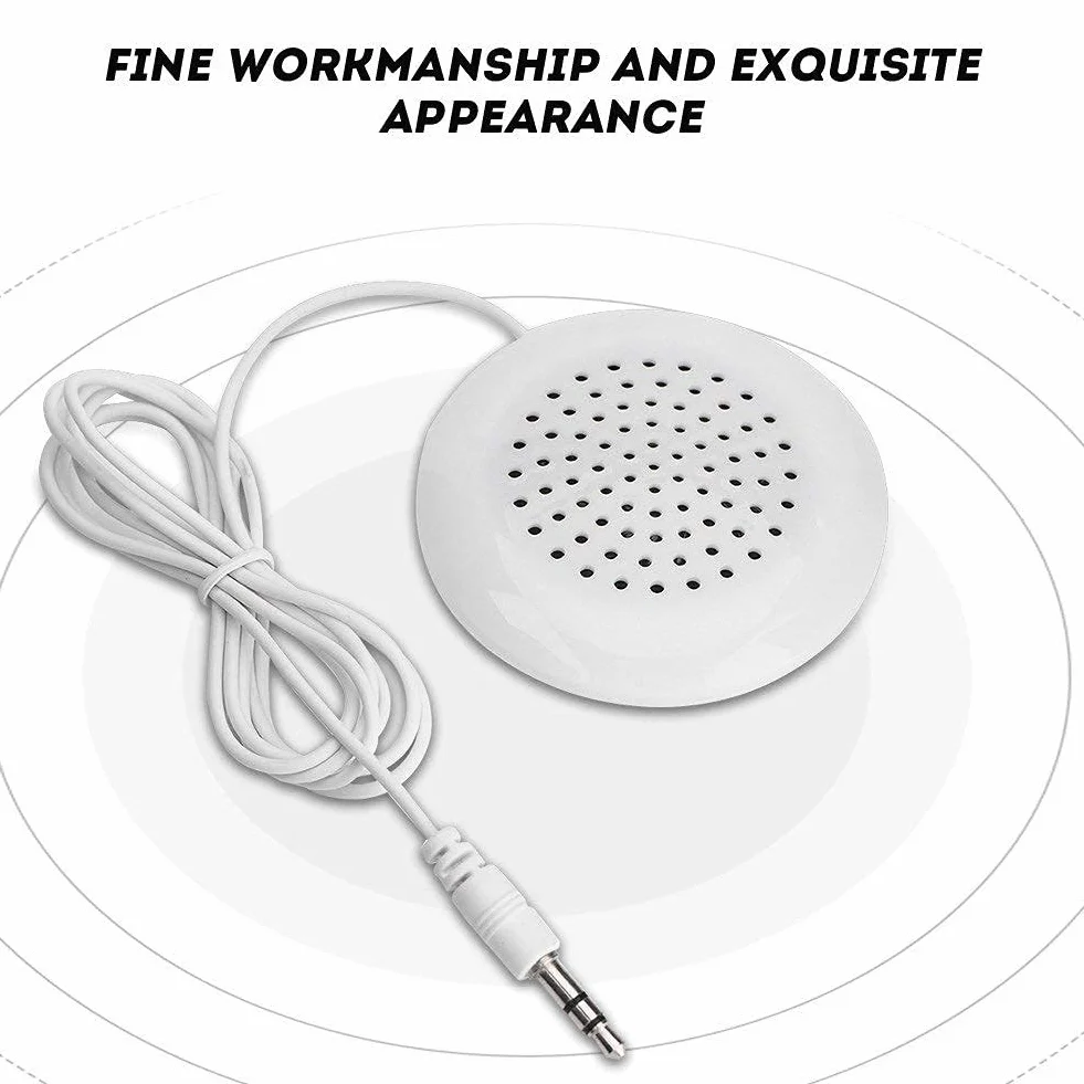 Głośnik poduszkowy Gniazdo mini głośnika Wtyk jack 3,5 mm, głośnik poduszkowy Mini przenośny głośnik stereo Zaawansowana konstrukcja dla płyt CD z odtwarzaczem MP3 Kompatybilny z urządzeniami audio