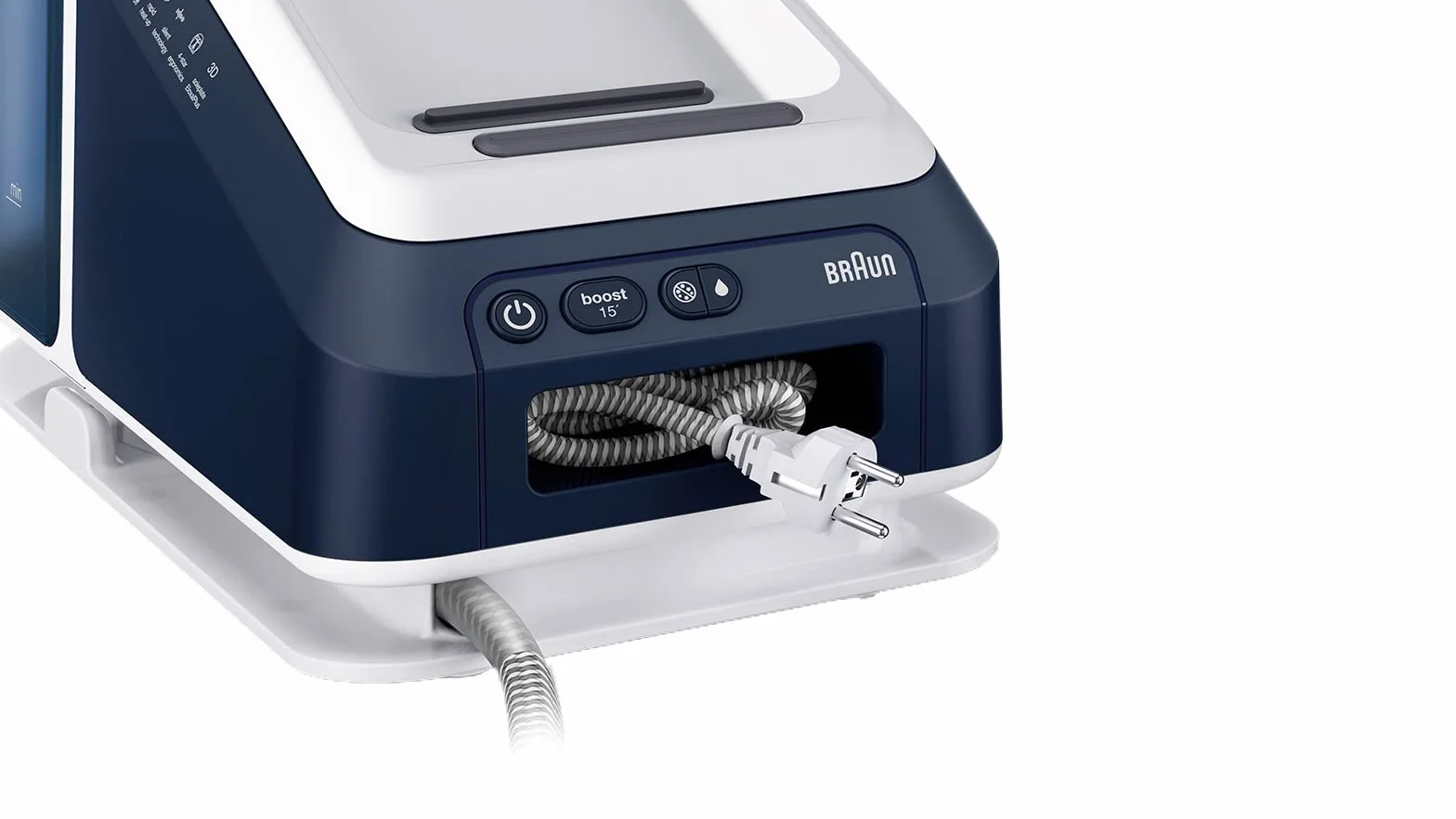 Braun CareStyle 7 Pro Stacja parowa IS 7282 BL, 2400W, uderzenie pary 600 g/min, zbiornik 2L, niebieski/biały
