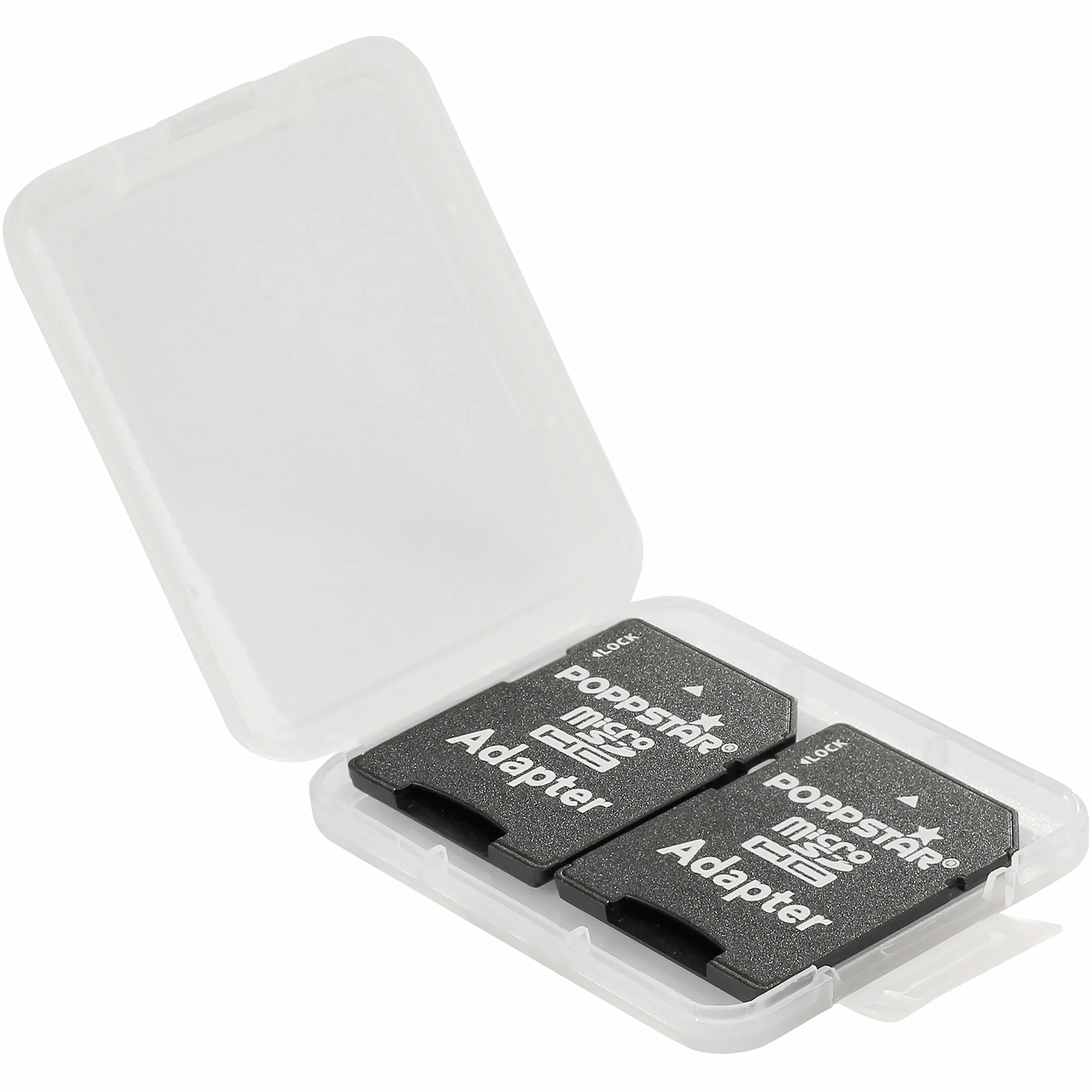 Poppstar Pudełek ochronnych na karty pamięci Compact Flash dla bezpiecznego transportu, 10 sztuk