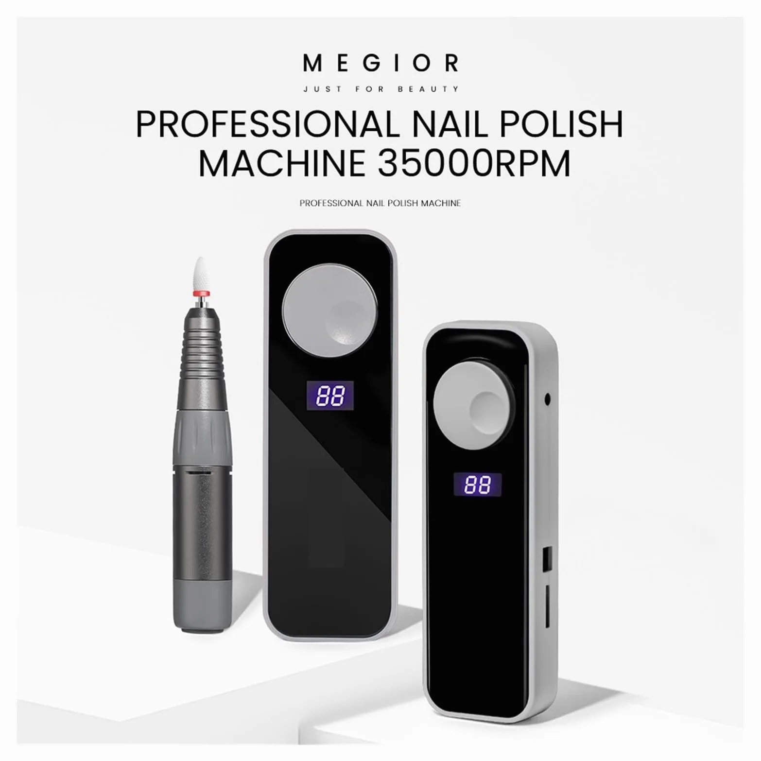 35000 obr./min elektryczna wiertarka do paznokci z zestawem noży Manicur Machin Manicure frezarka Salon sprzęt ,Niskie wibracje(PINK)