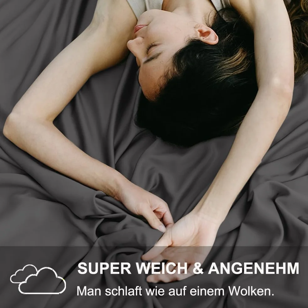 Poduszka do spania na boku 40 x 145 cm zestaw 2 szt. antracytowa poszewka z zamkiem hipoalergiczna