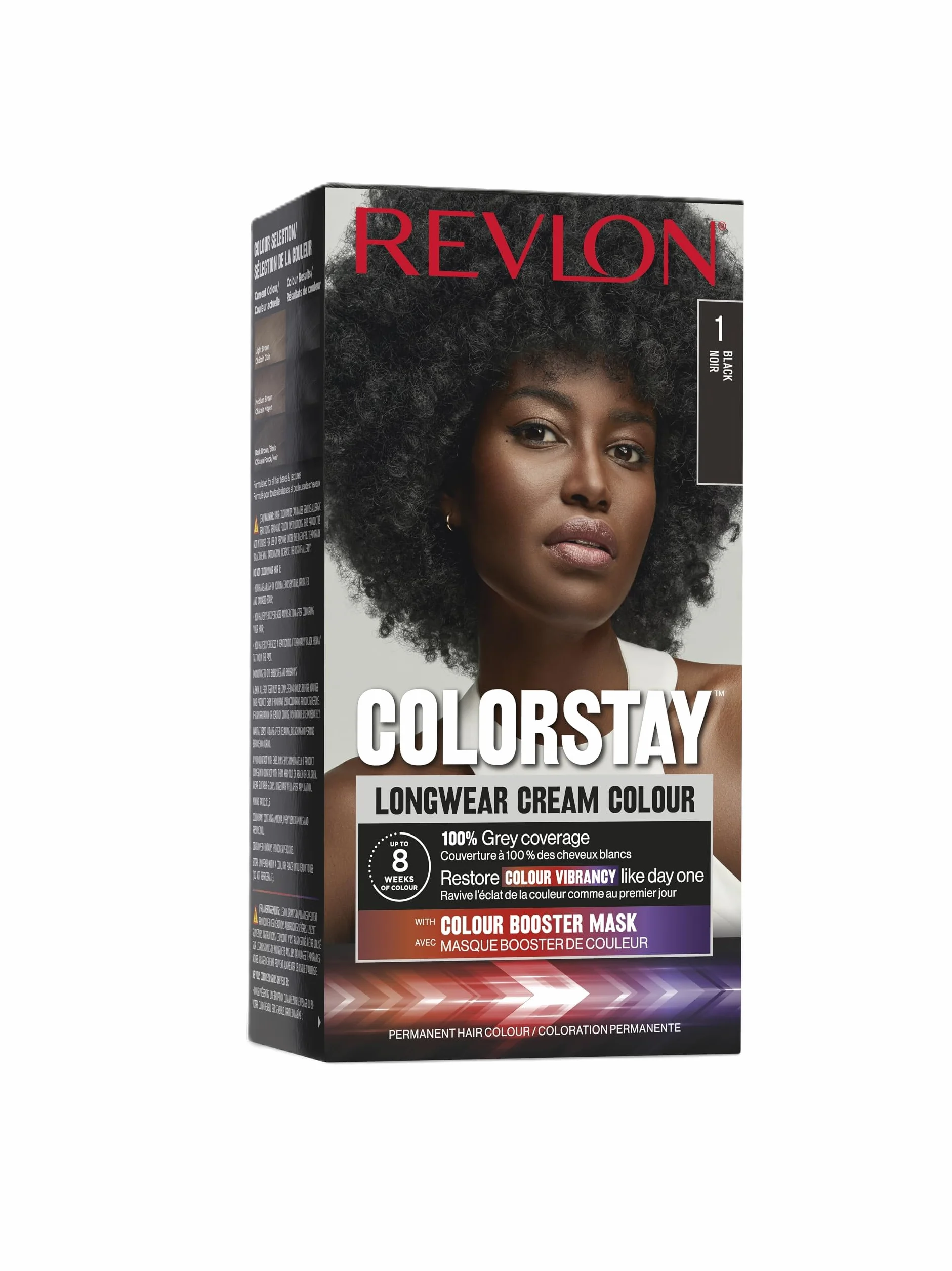 Revlon Colorstay Farba do Włosów, 1 Czarny, 165 ml