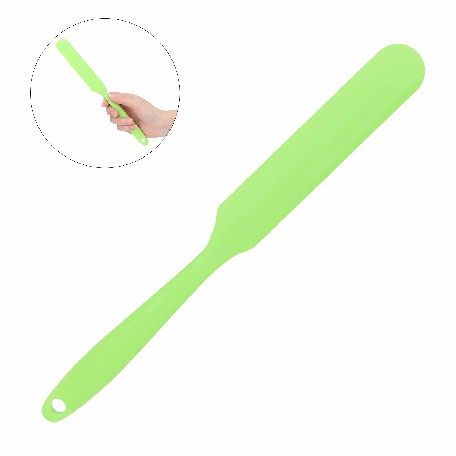 Aplikator do wosku, Łopatka do wosku Profesjonalny skrobak Ergonomiczny do podgrzewacza do wosku w domowym salonie kosmetycznym(Zielony)