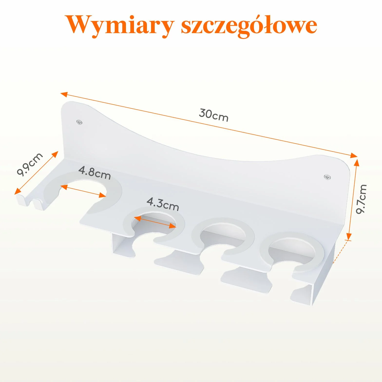 Lifewit Uchwyt do suszarki Dyson na ścianę, organizer na narzędzia do włosów, stojak do przechowywania