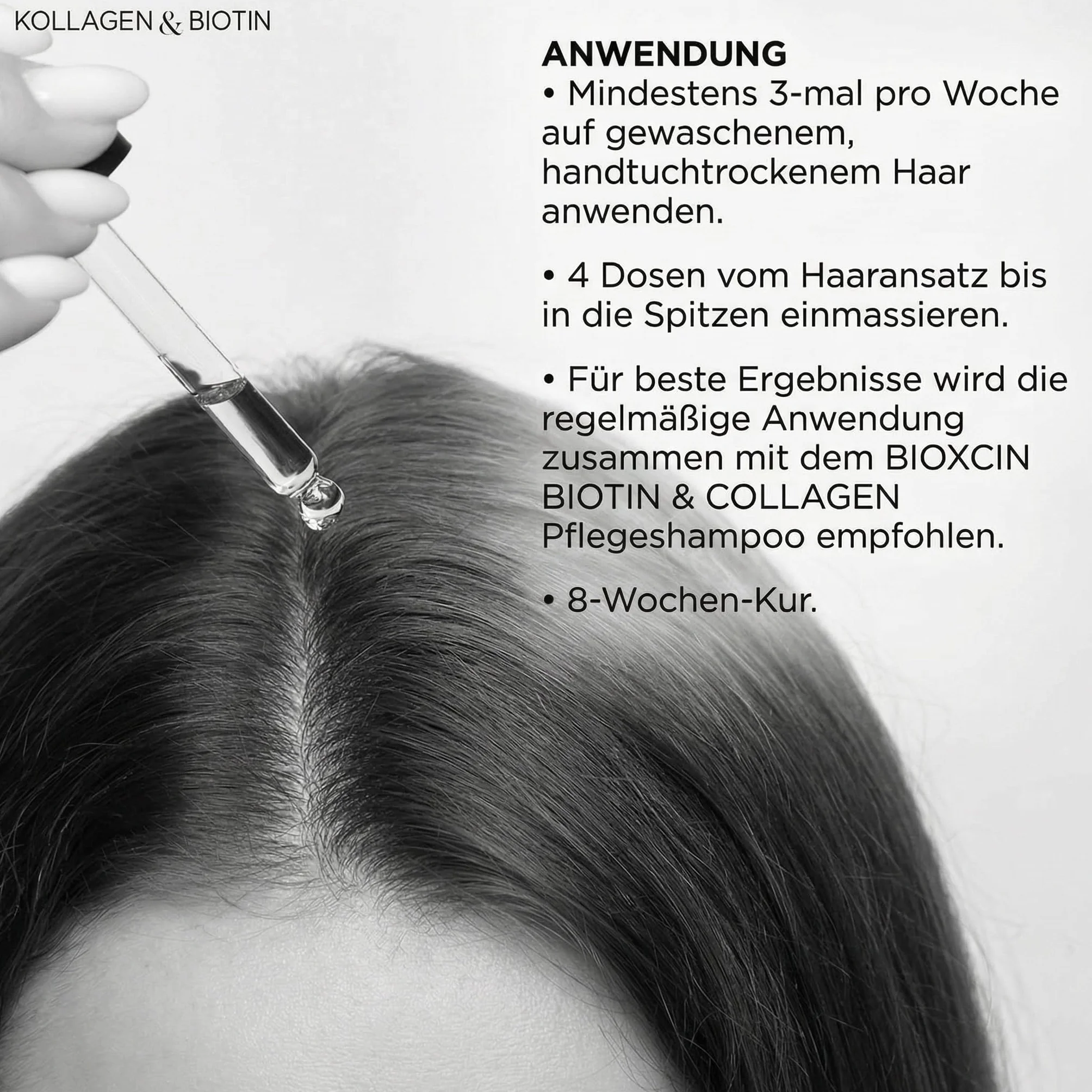 Bioxcin Kolagen i biotyna serum przeciw wypadaniu włosów 100 ml wzmacniające do cienkich włosów
