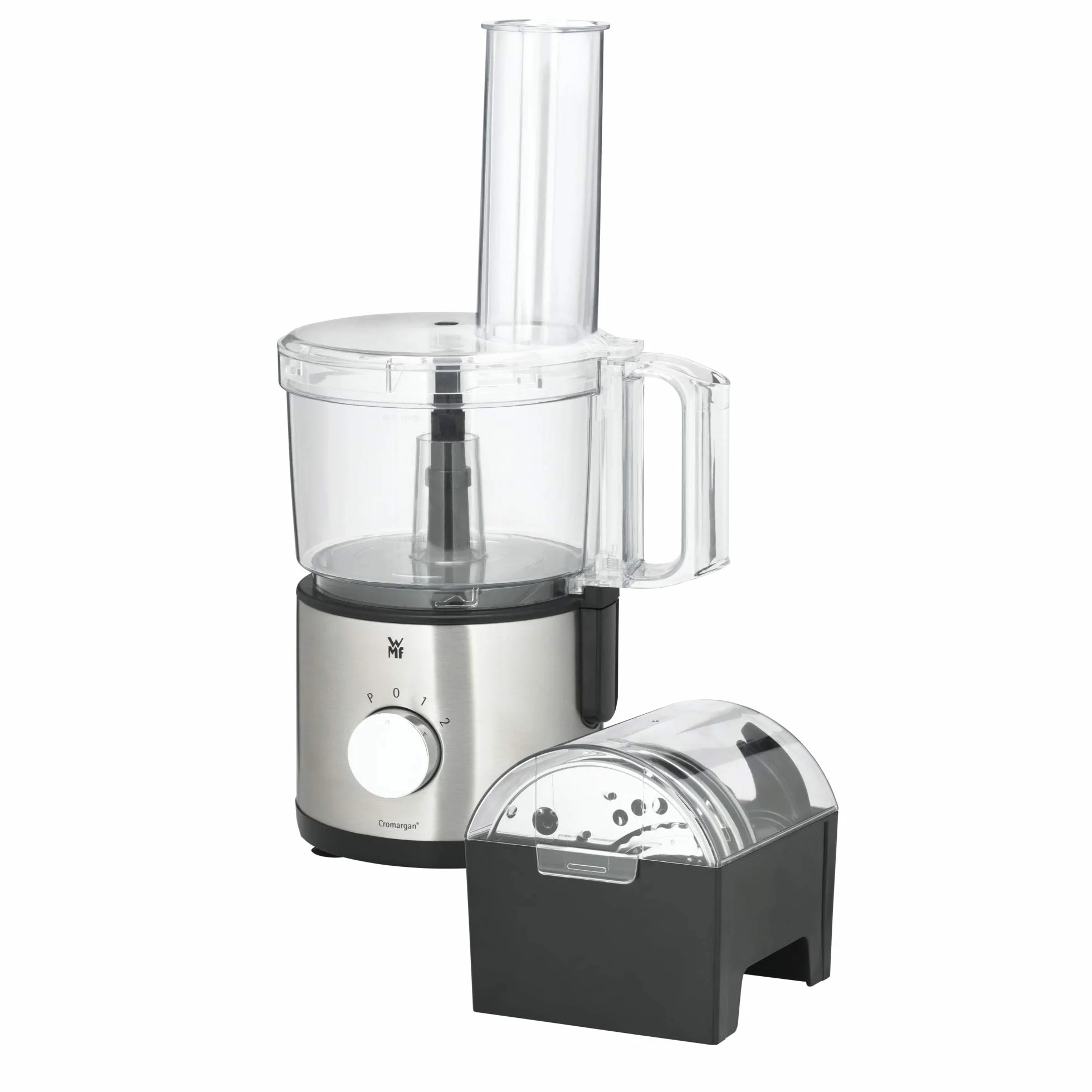 WMF Kult X Edition robot kuchenny, rozdrabniacz z 5 akcesoriami, nóż do ugniatania, korek, nóż ze stali nierdzewnej, pojemnik 2,0 l, 500 W