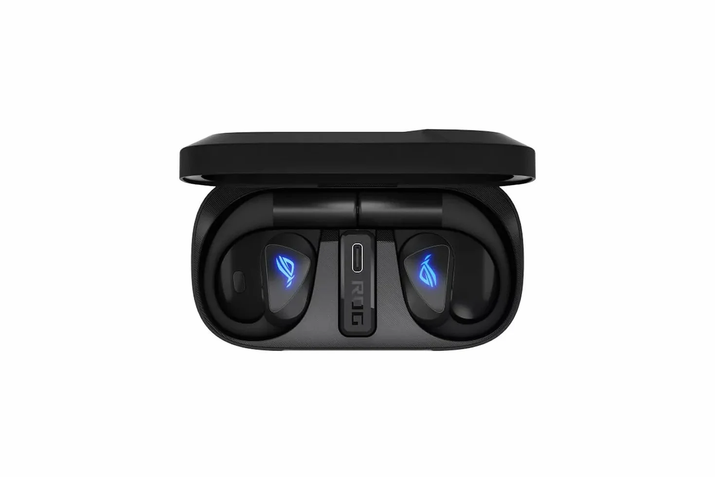 ASUS ROG Cetra Open Wireless - Słuchawki do gier (2,4 GHz i BT, ROG SpeedNova, przetworniki membranowe DLC 14,2 mm, Redukcja szumów AI, odtwarzanie 16 godzin, IPX5) - Czarny