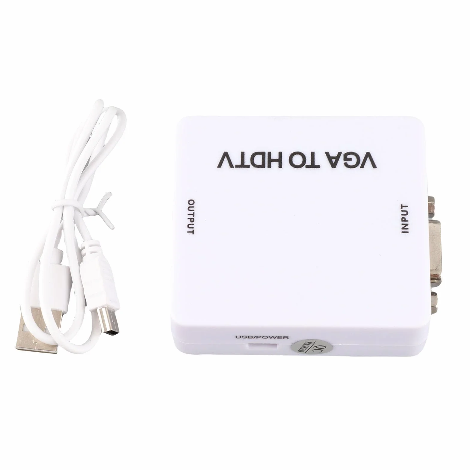 Konwerter Vga na HDMI Konwerter Mini Konwerter Vga na HDMI 1080P Adapter Vga2Hdmi na Komputer Stacjonarny Projektor Dvd na Hdtv