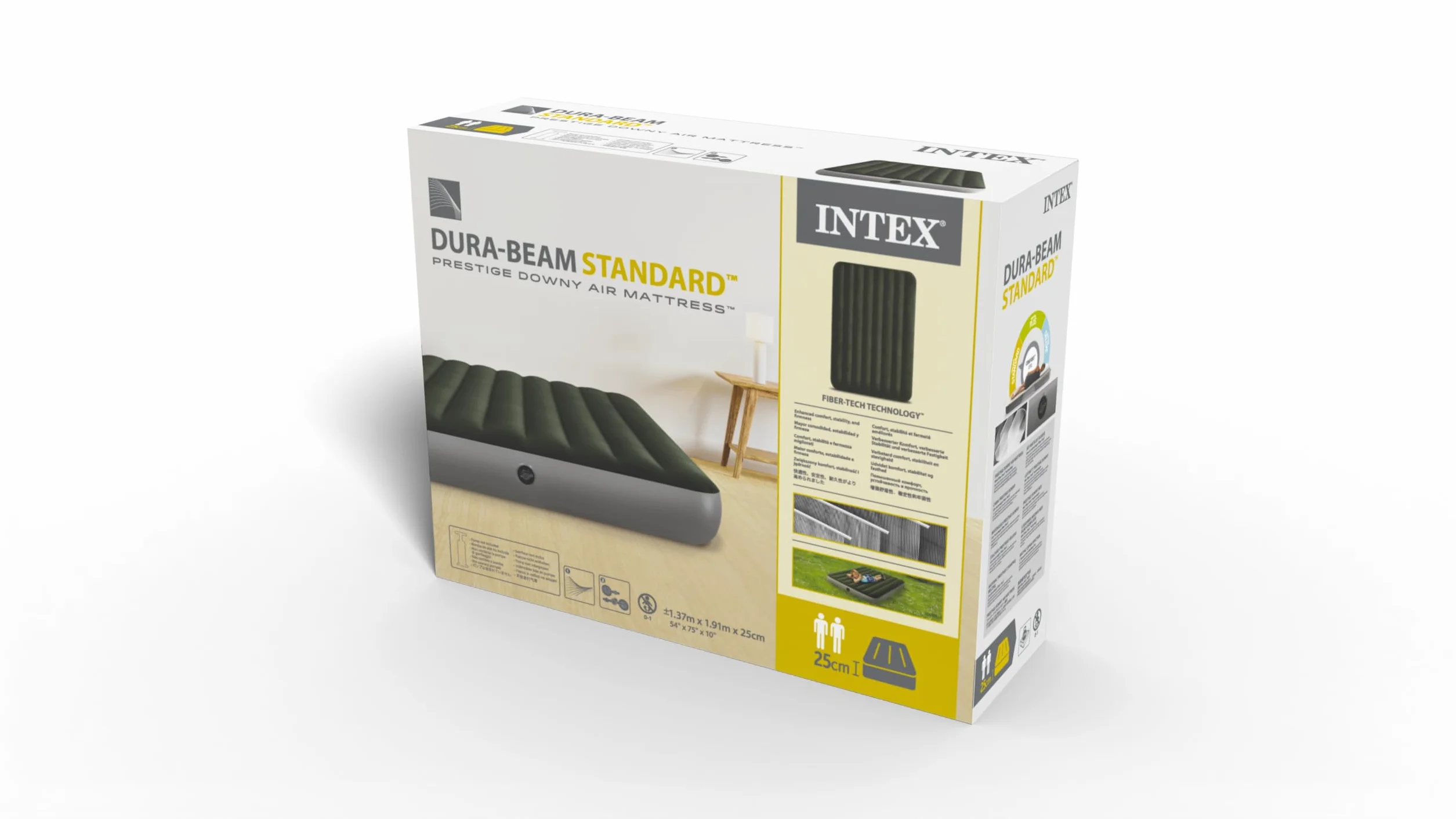Intex Materac Dmuchany 35.5 x 10.8 x 28.9 cm Czarny