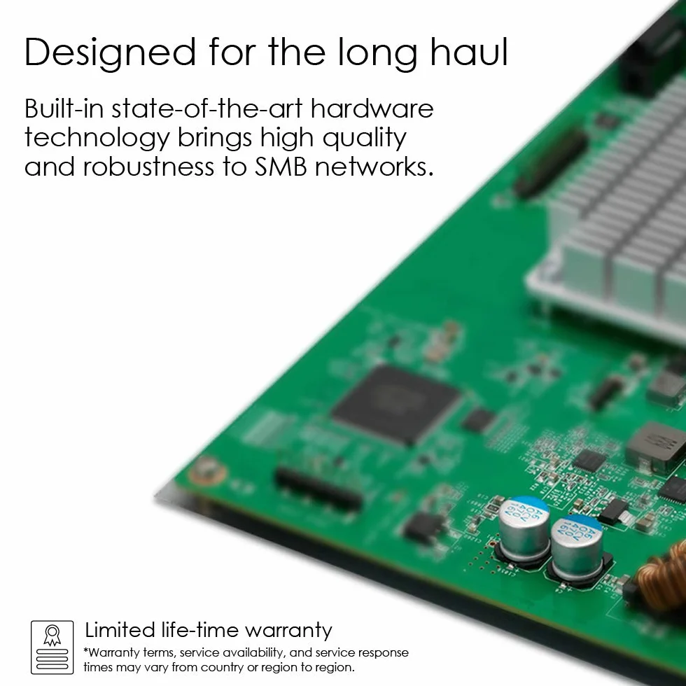 Zyxel Nebula 24-portowy inteligentny zarządzany przełącznik Nebula Gigabit Ethernet PoE+, moc całkowita 375 W, 4 gigabitowe porty combo, tryb chmury hybrydowej, dożywotnia gwarancja [GS1920-24HPv2]
