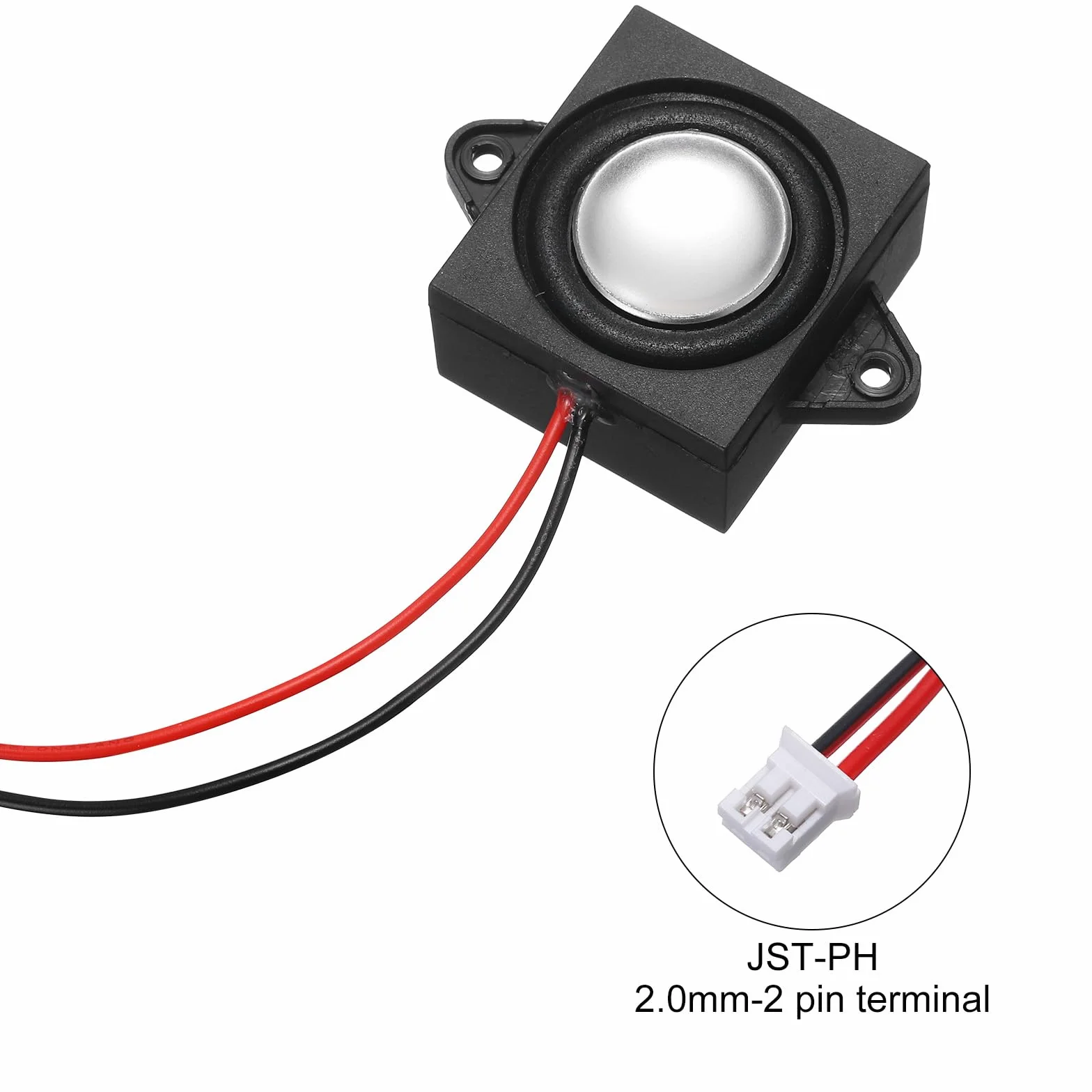 QUARKZMAN 2 szt. Głośniki 3 W 4 Ohm Mini Głośnik Mikrogłośnik z interfejsem Jst-Ph2.0 do małych projektów elektronicznych, maszyn reklamowych, monitorów LCD