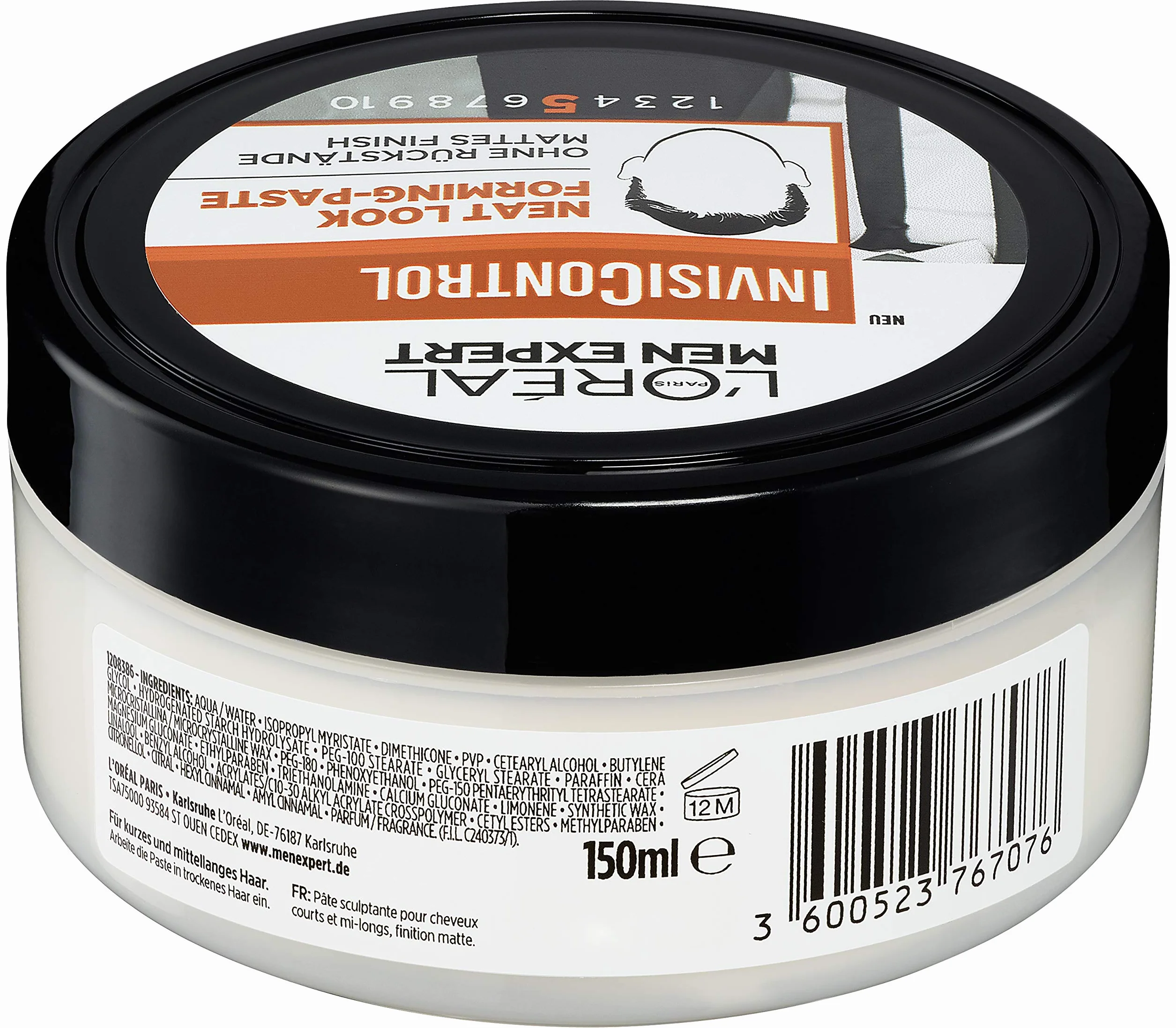 L’Oréal Paris Men Expert Invisicontrol Pasta do Włosów, 150 ml