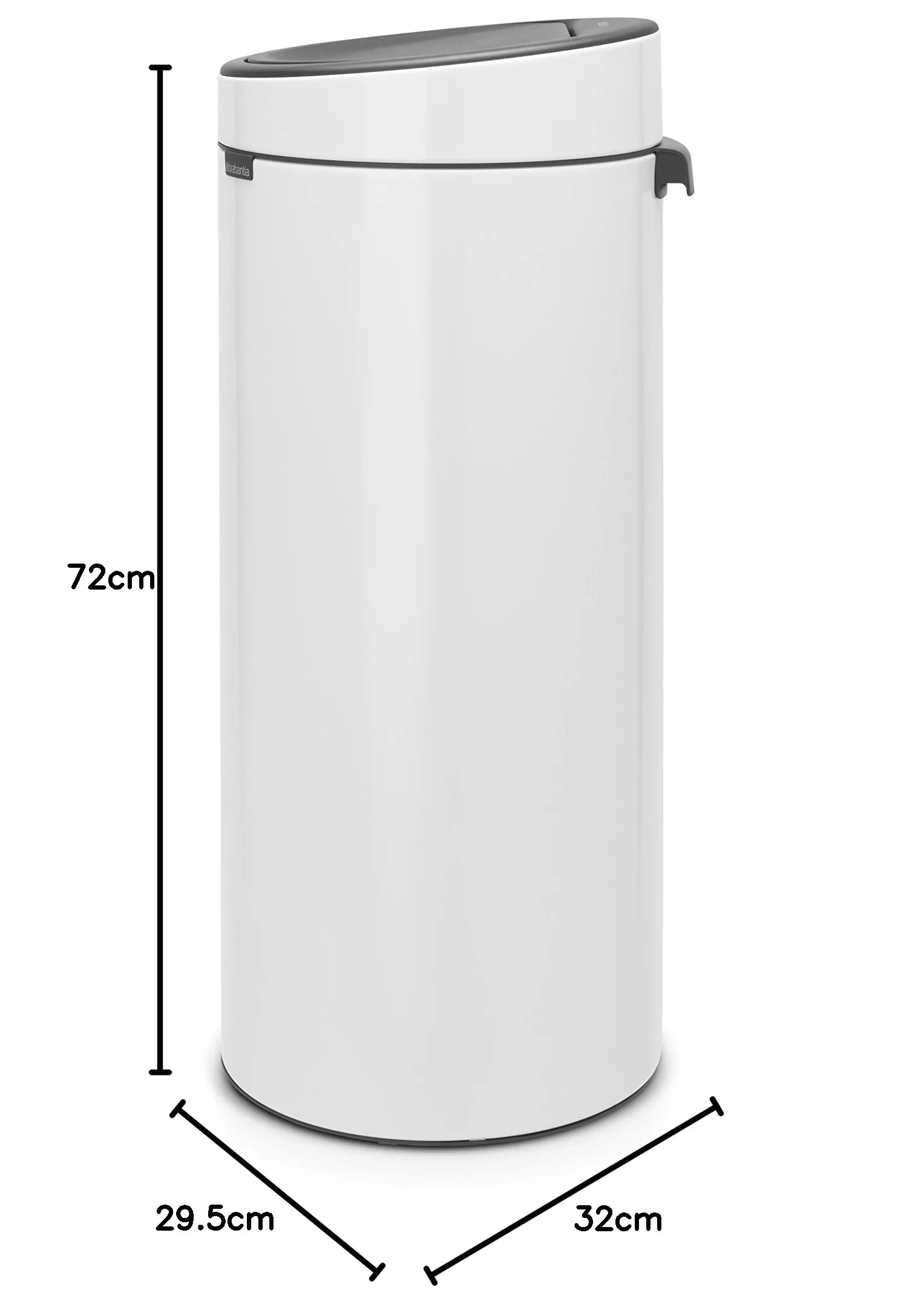 Brabantia Kosz Touch Bin New 30L Biały